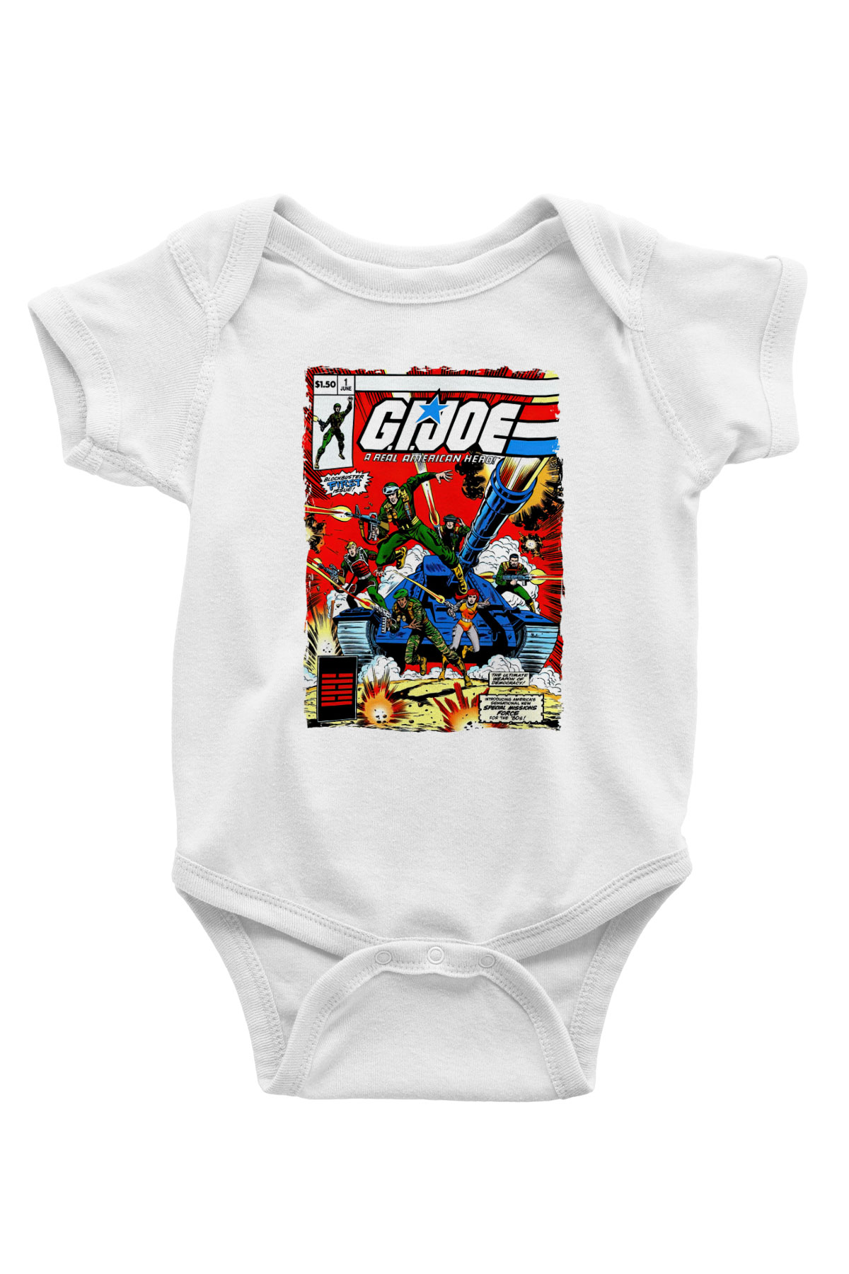 GI JOE Beyaz Bebek Body - Zıbın