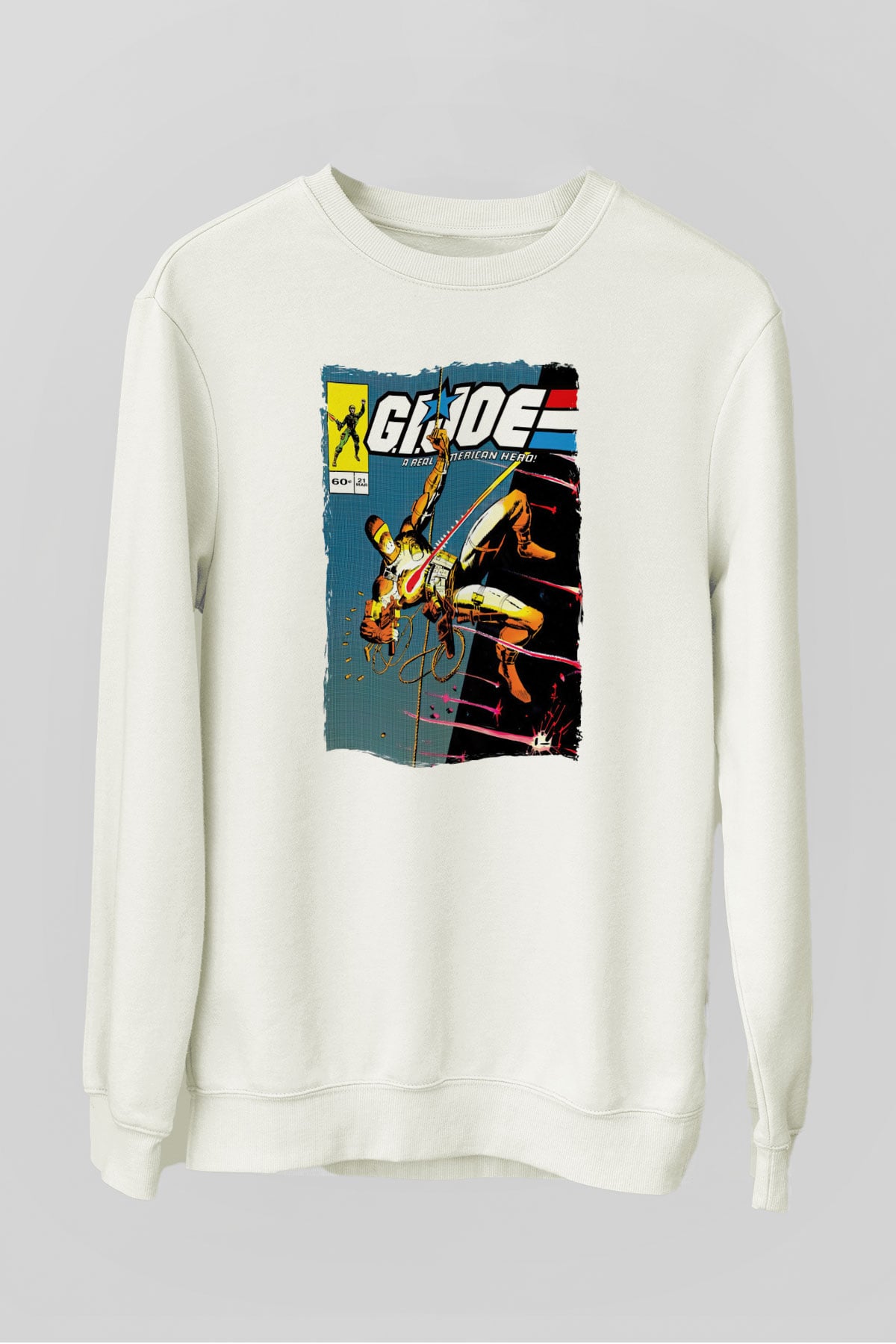 GI JOE Beyaz Unisex  Sweatshirt