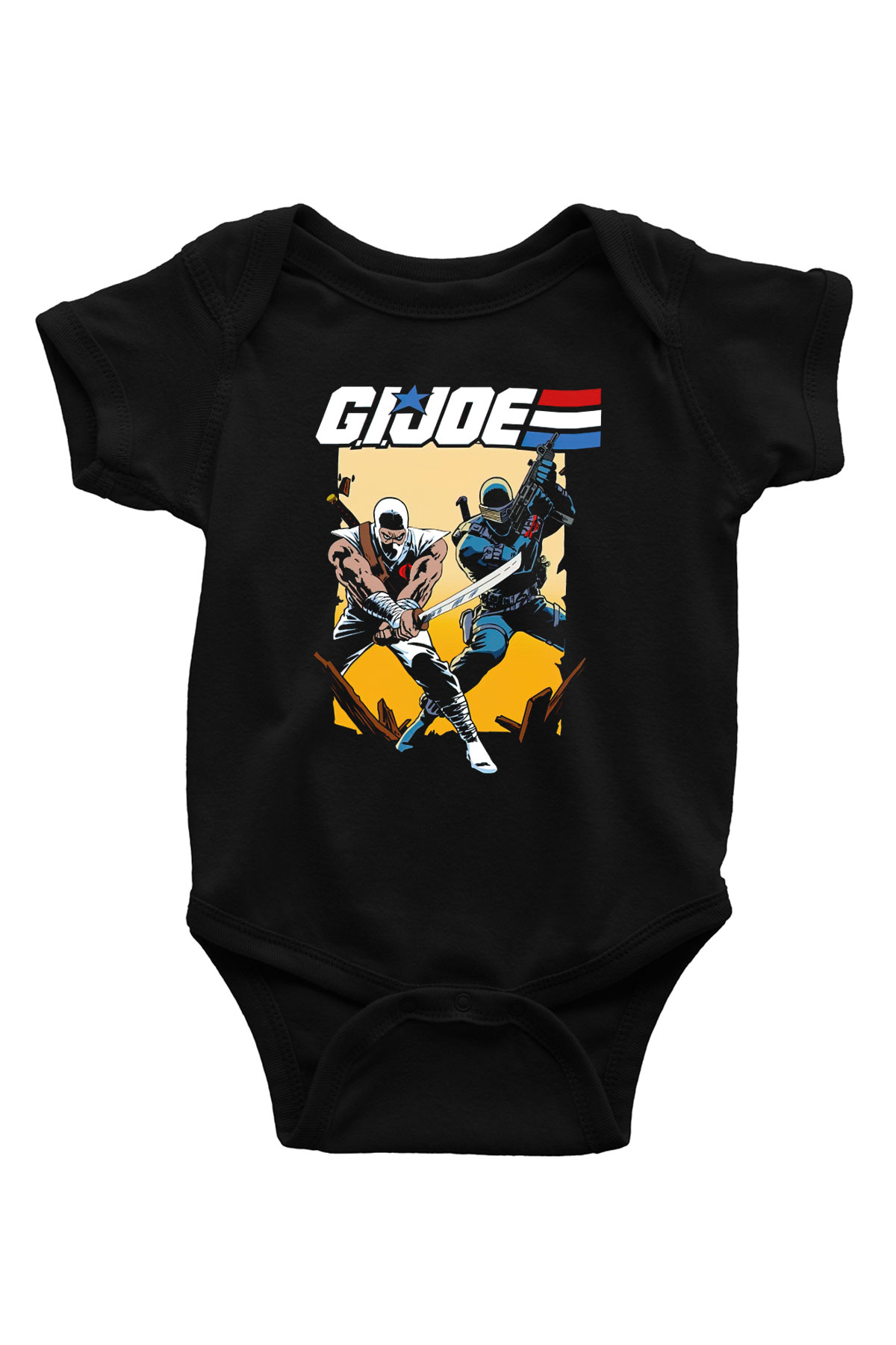 GI JOE Siyah Bebek Body - Zıbın