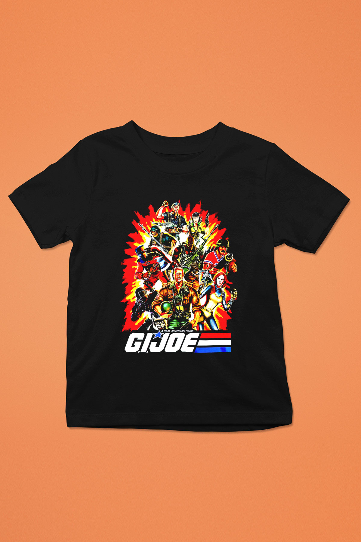 GI JOE Siyah Unisex  Çocuk Tişört
