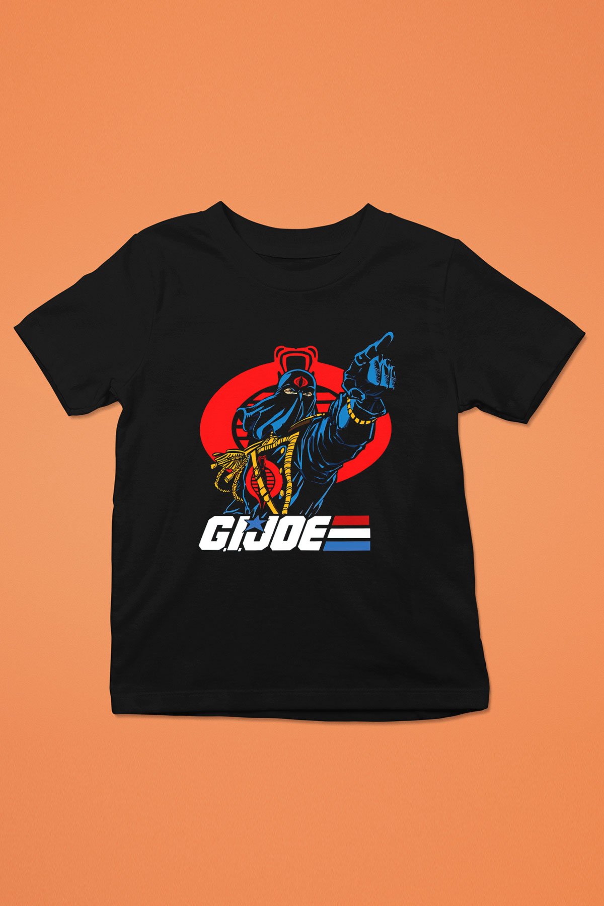 GI JOE Siyah Unisex  Çocuk Tişört