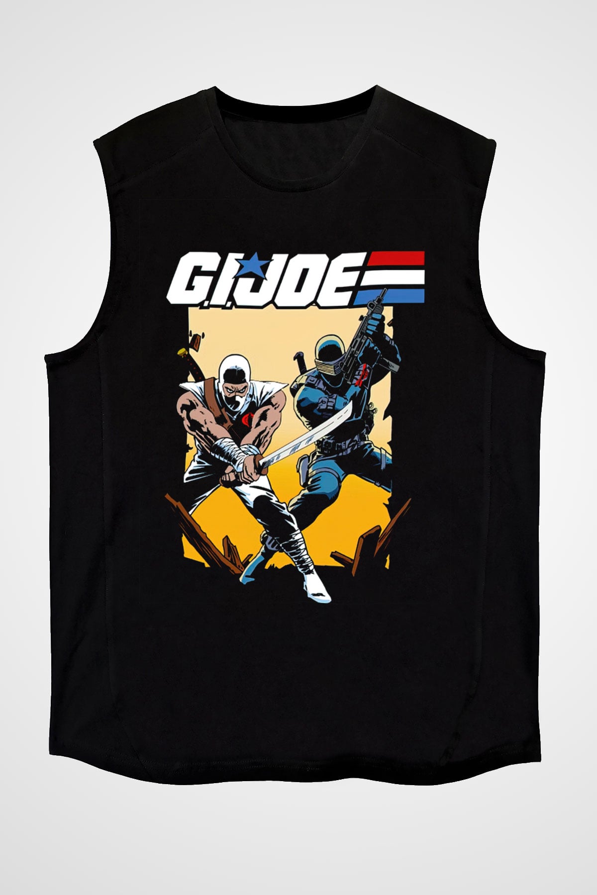 GI JOE Siyah Unisex  Kolsuz Tişört