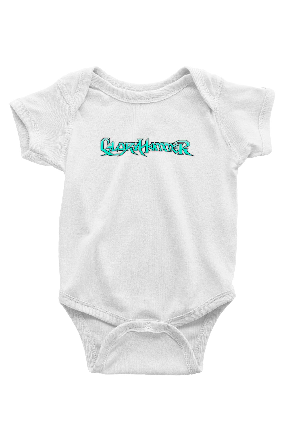 Gloryhammer Baskılı Beyaz Unisex Bebek Body - Zıbın