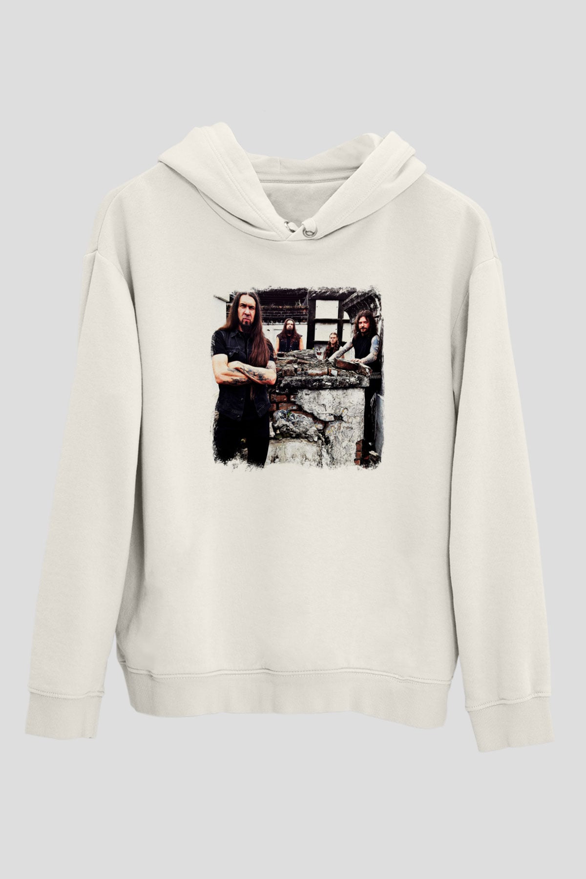 Goatwhore Baskılı Unisex Beyaz Hoodie