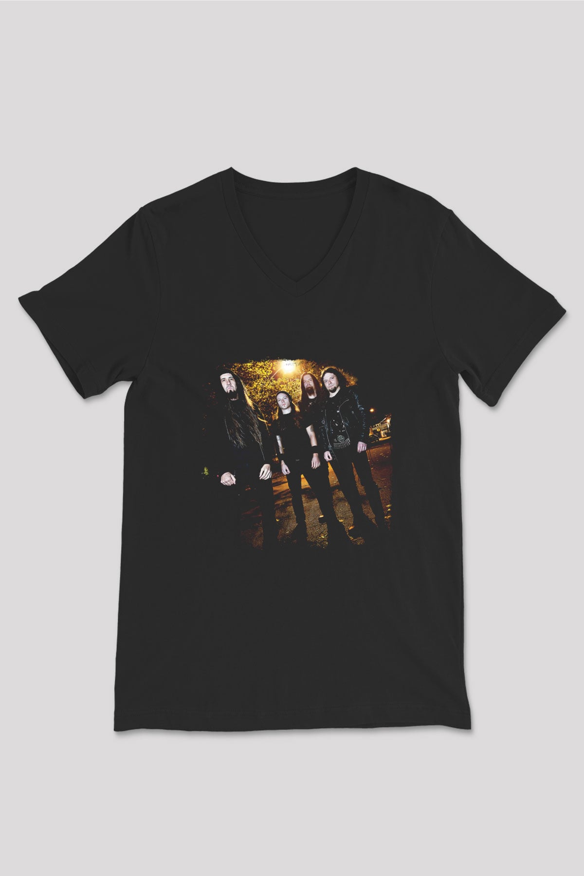 Goatwhore Baskılı Unisex Siyah V Yaka Tişört
