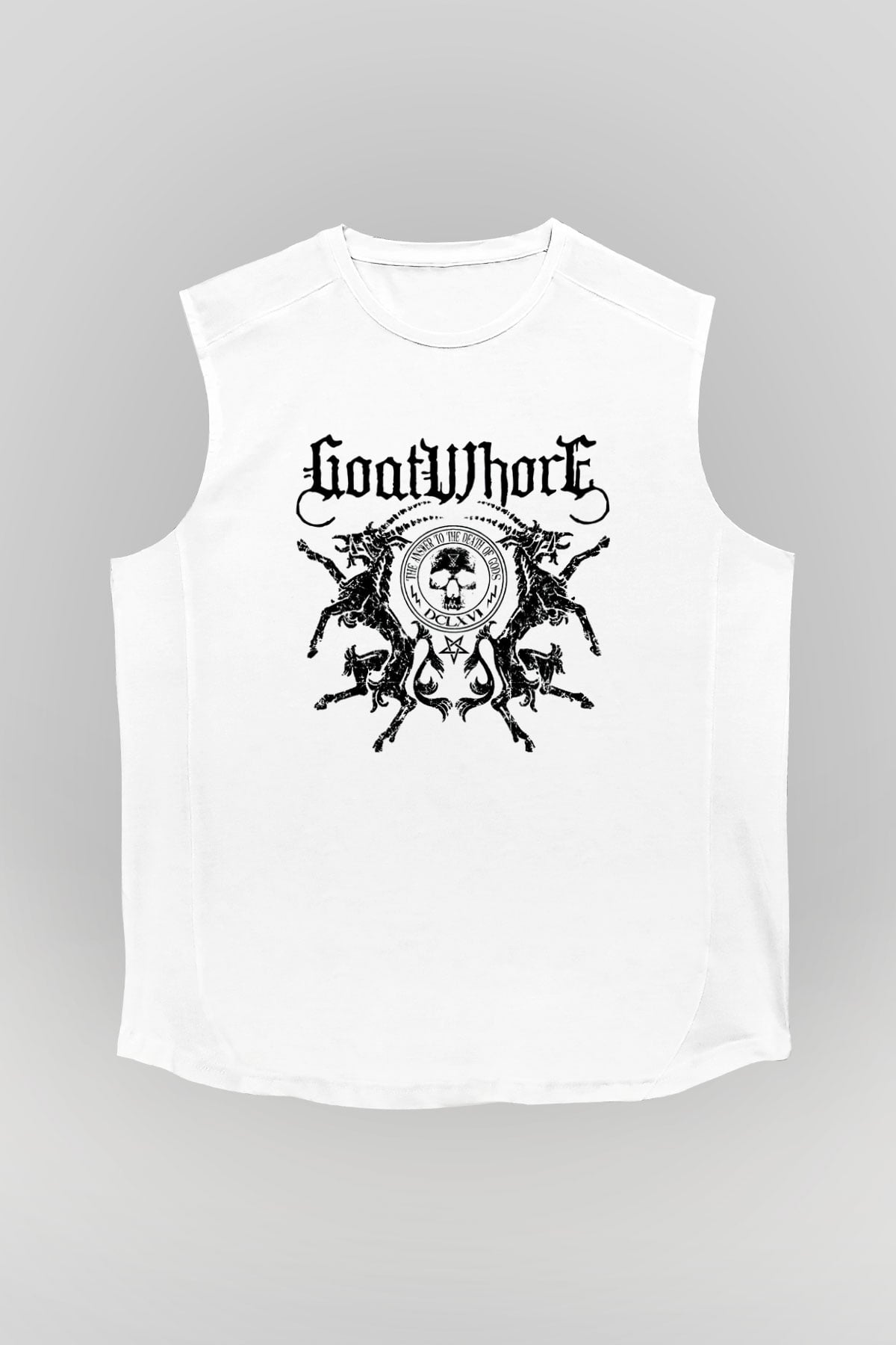 Goatwhore Beyaz Unisex Kolsuz Tişört