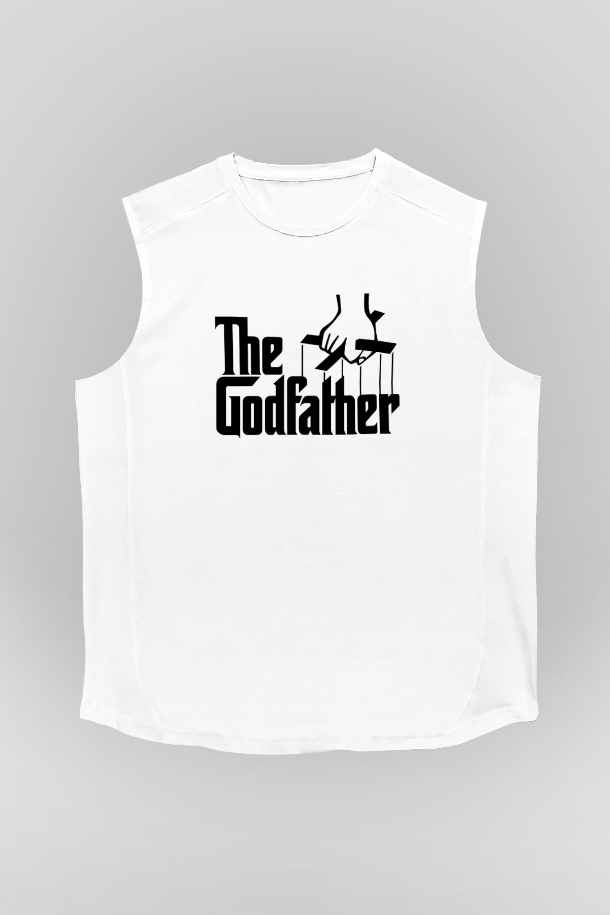 Godfather Beyaz Unisex Kolsuz Tişört