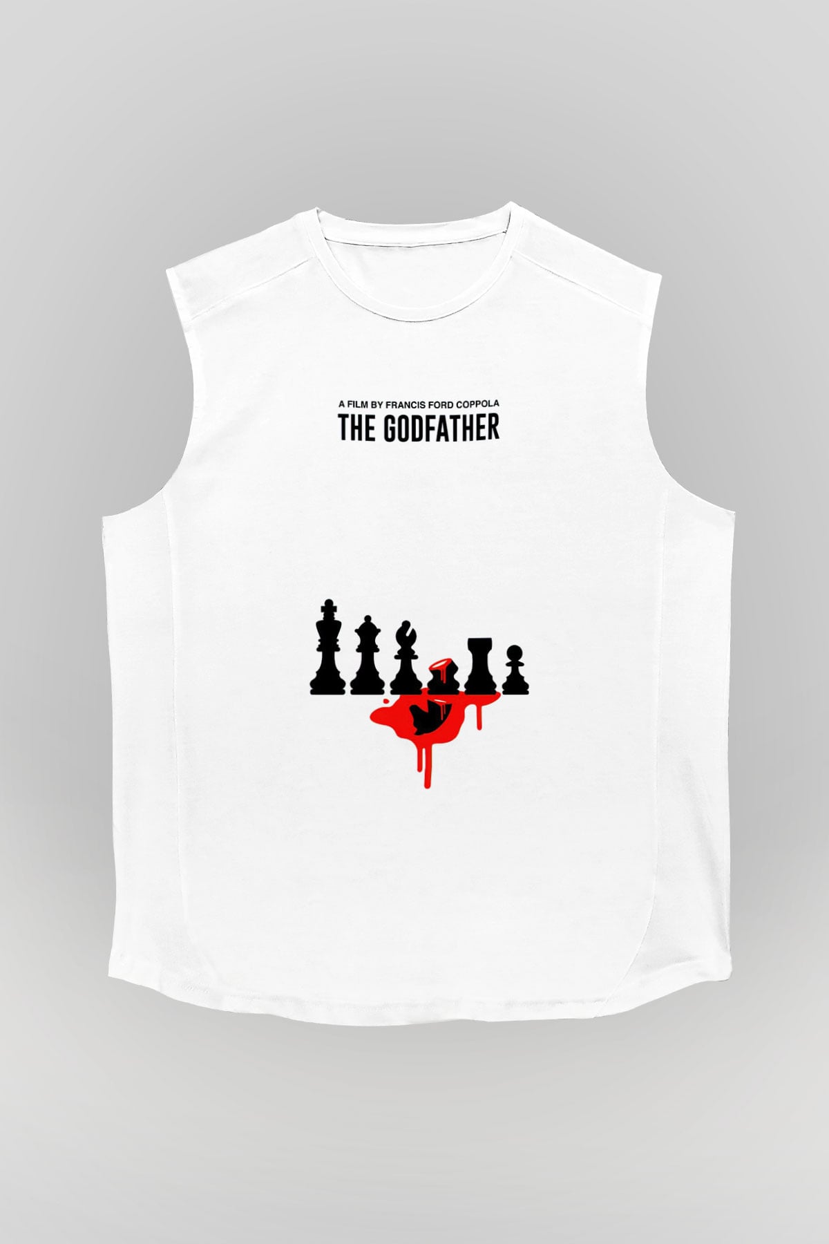 Godfather Beyaz Unisex Kolsuz Tişört