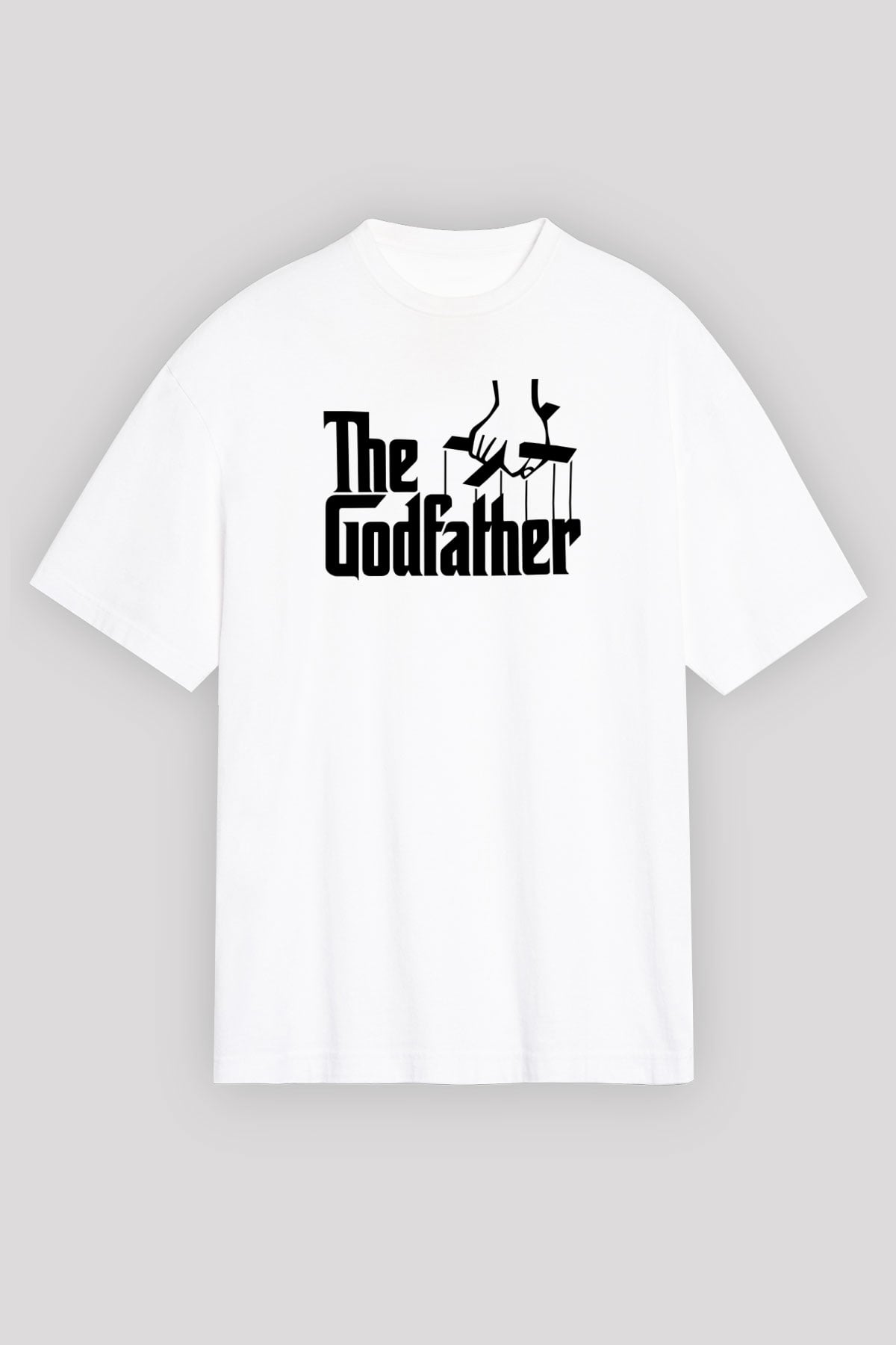 Godfather Beyaz Unisex Oversize Tişört T-Shirt