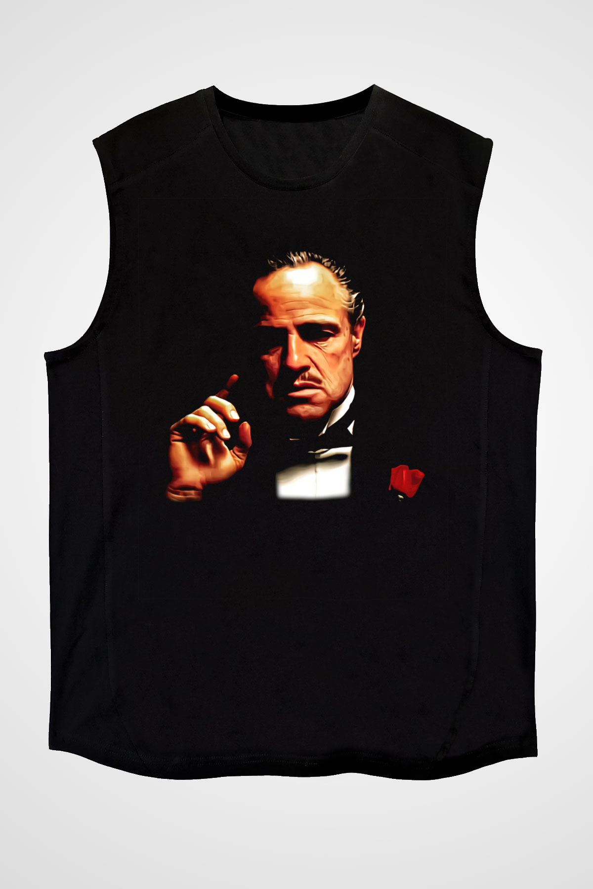 Godfather Siyah Unisex Kolsuz Tişört