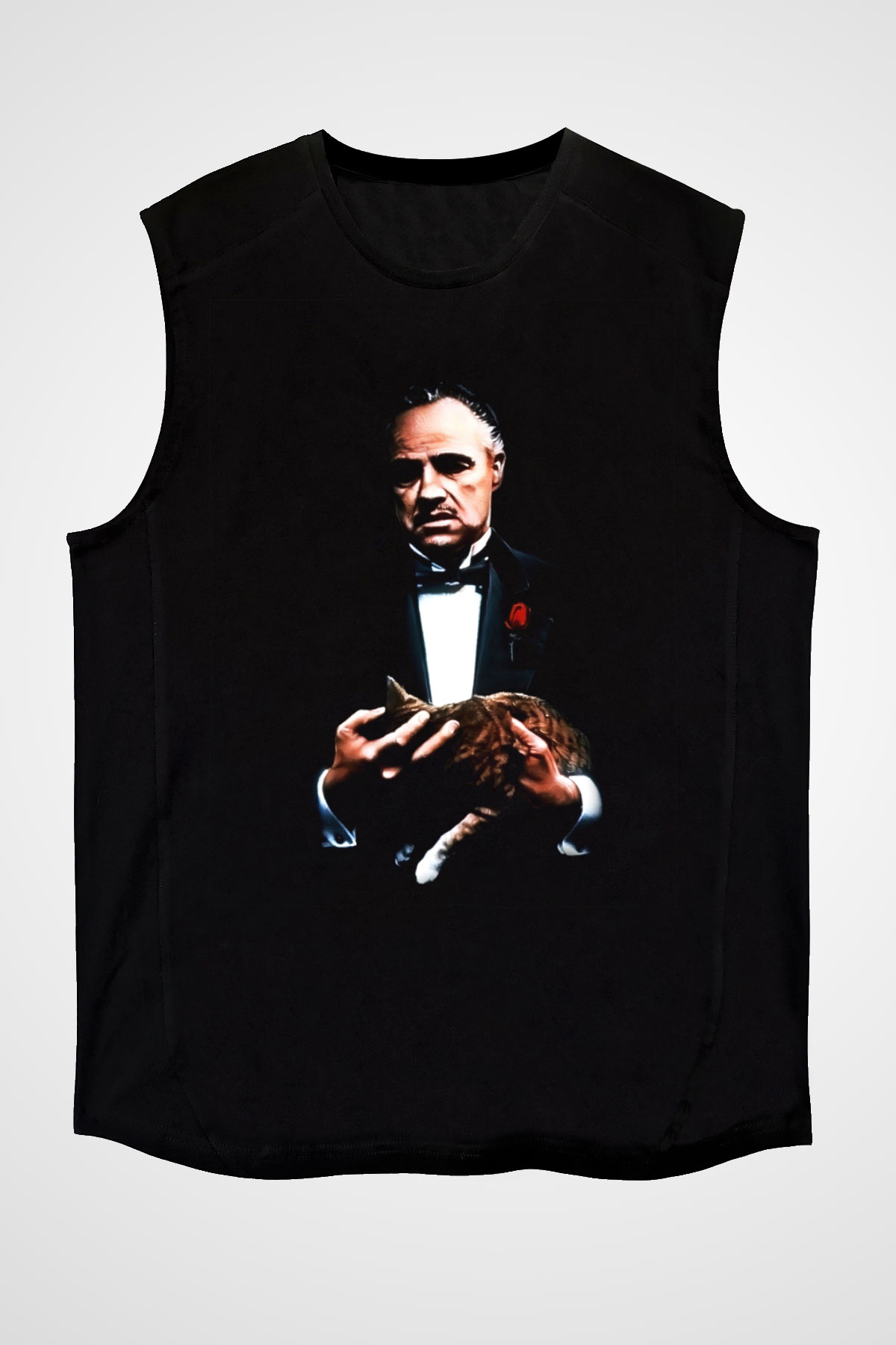 Godfather Siyah Unisex Kolsuz Tişört
