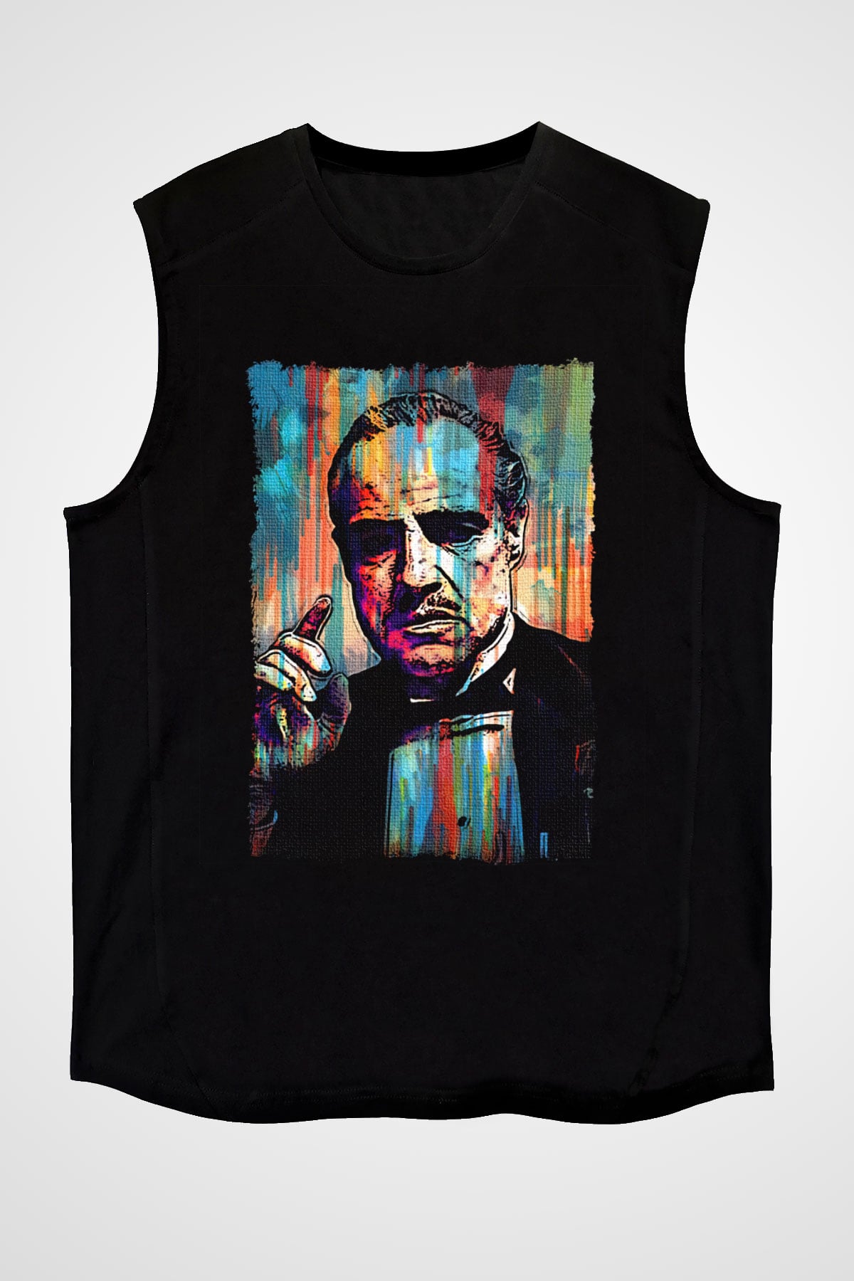 Godfather Siyah Unisex Kolsuz Tişört