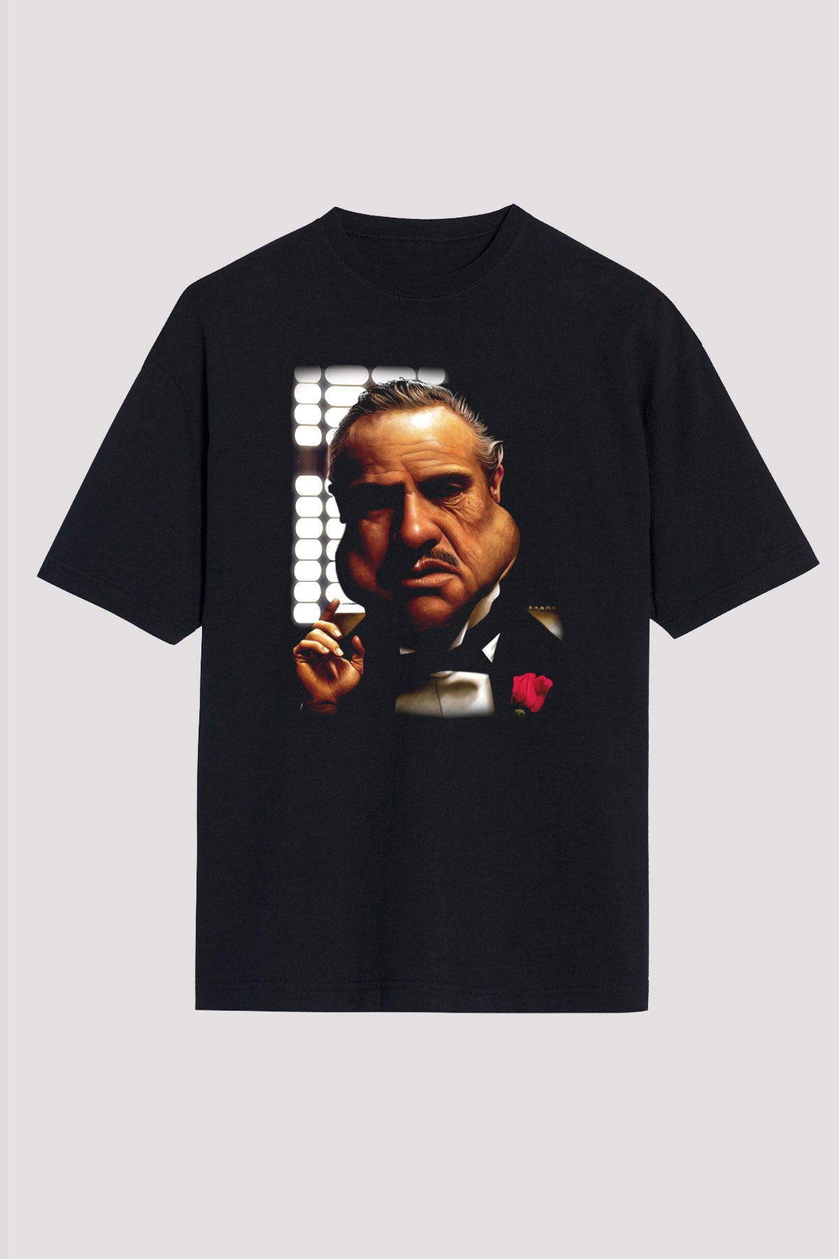Godfather Siyah Unisex Oversize Tişört T-Shirt