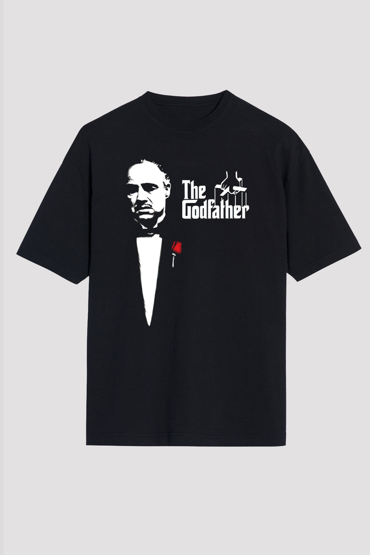 Godfather Siyah Unisex Oversize Tişört T-Shirt