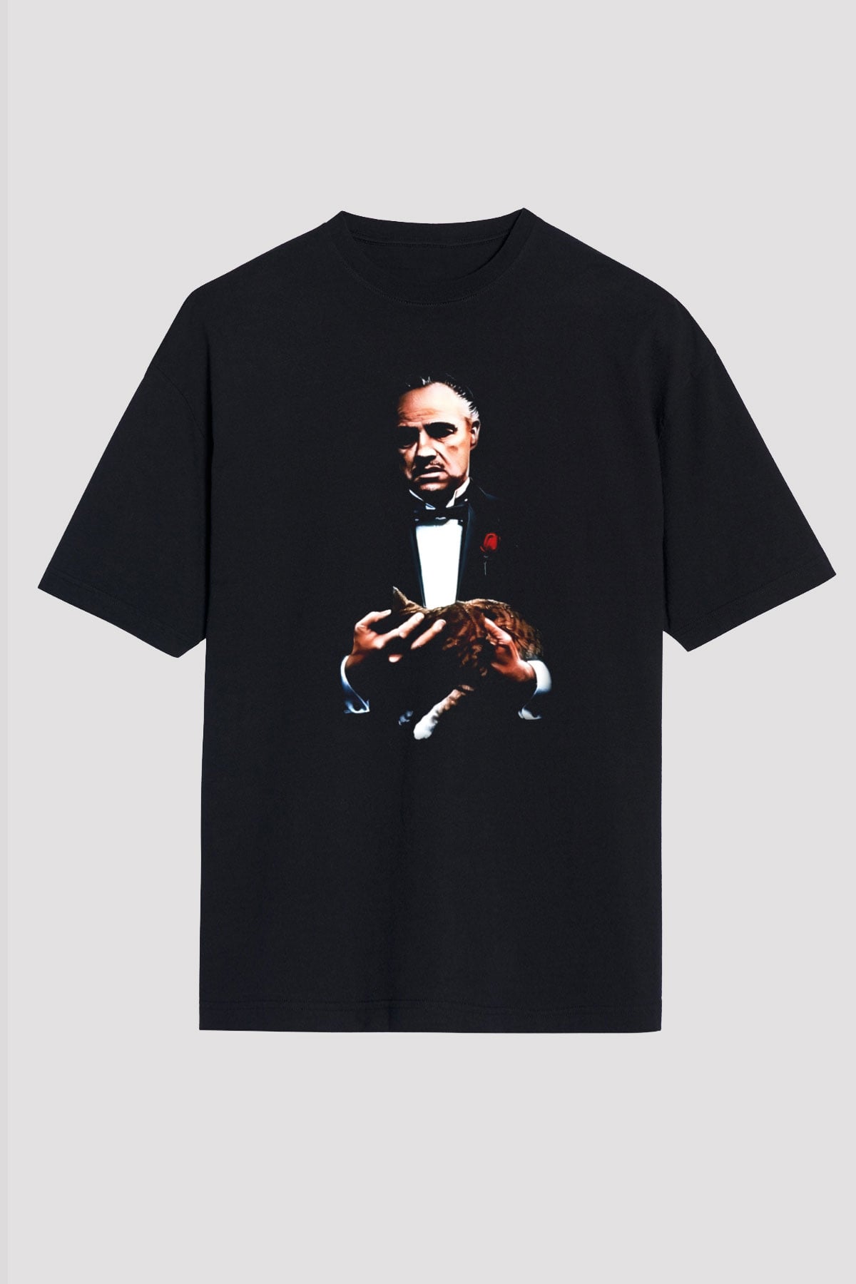 Godfather Siyah Unisex Oversize Tişört T-Shirt