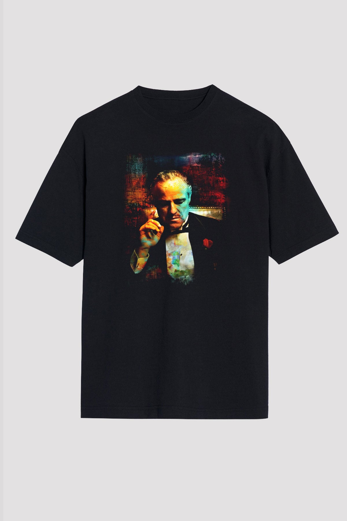 Godfather Siyah Unisex Oversize Tişört T-Shirt