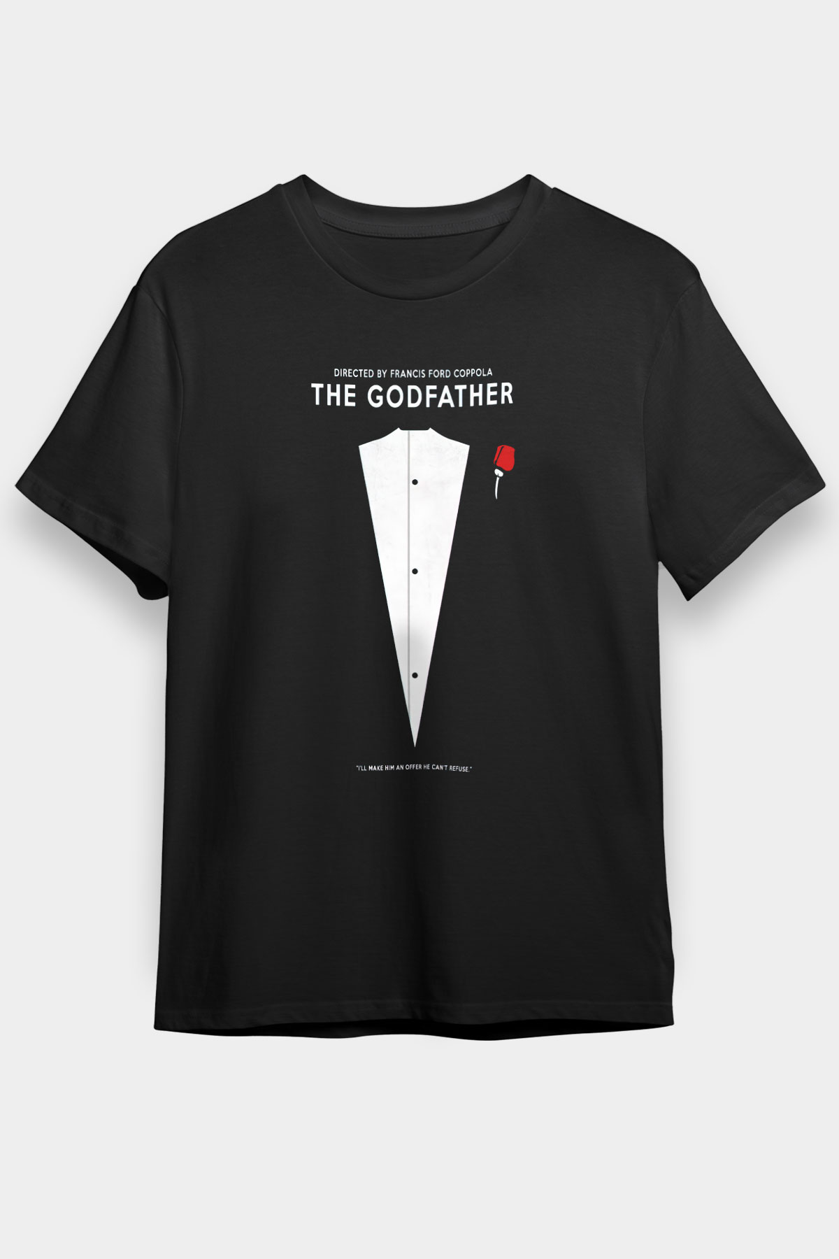 Godfather Siyah Unisex Graphic Tee - STREETWEAR