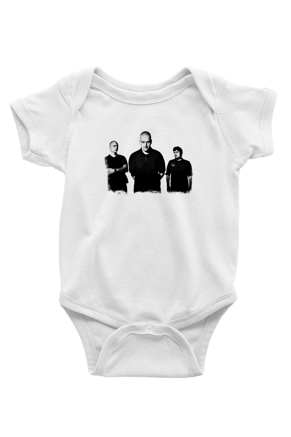 Godflesh Baskılı Unisex Beyaz Bebek Body - Zıbın