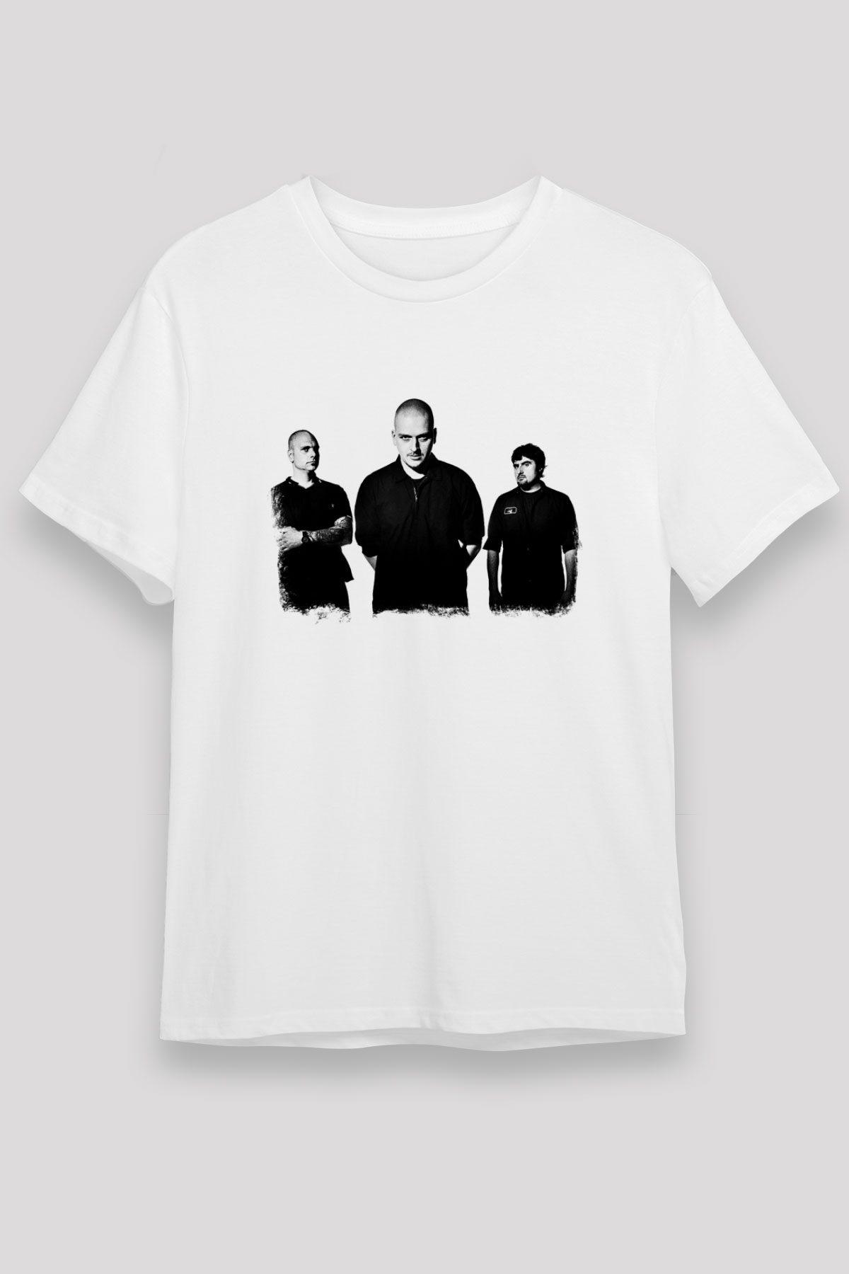 Godflesh Baskılı Unisex Beyaz Tişört