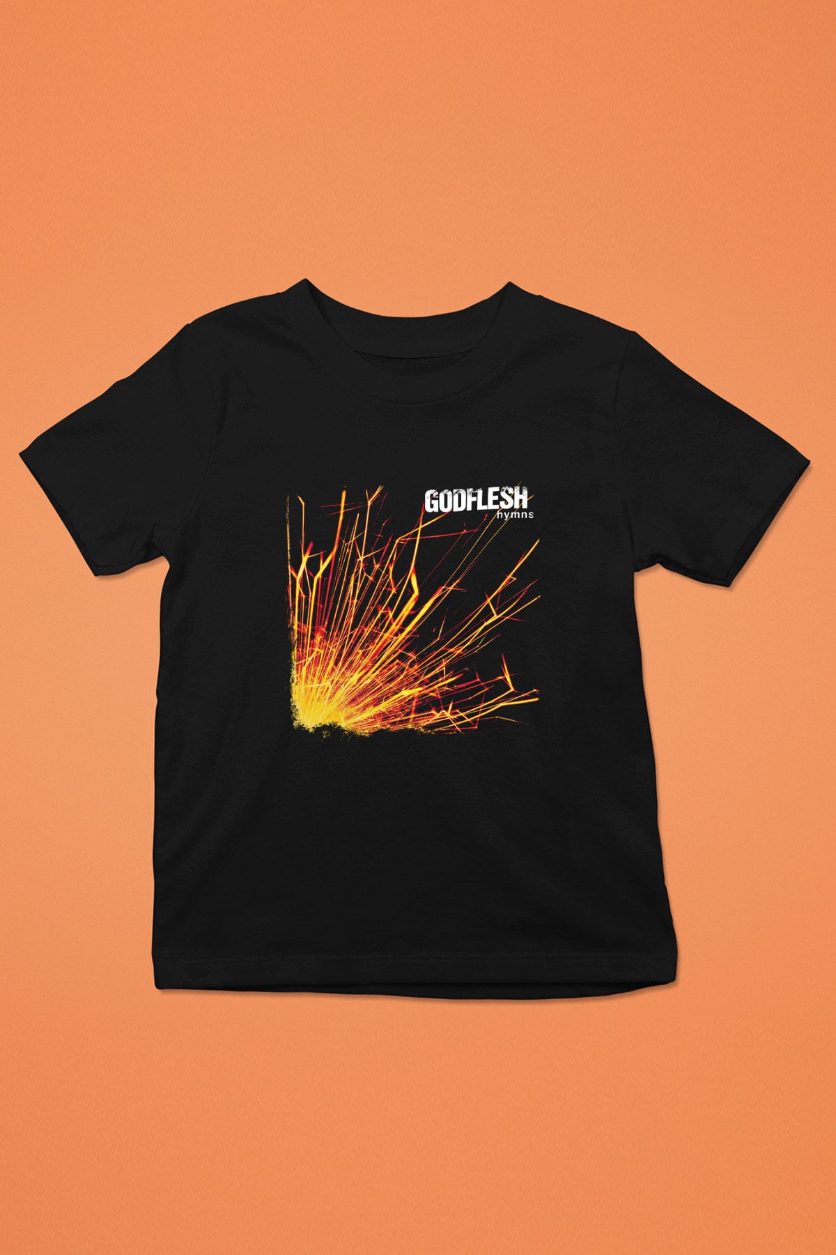 Godflesh Baskılı Unisex Siyah Çocuk Tişört
