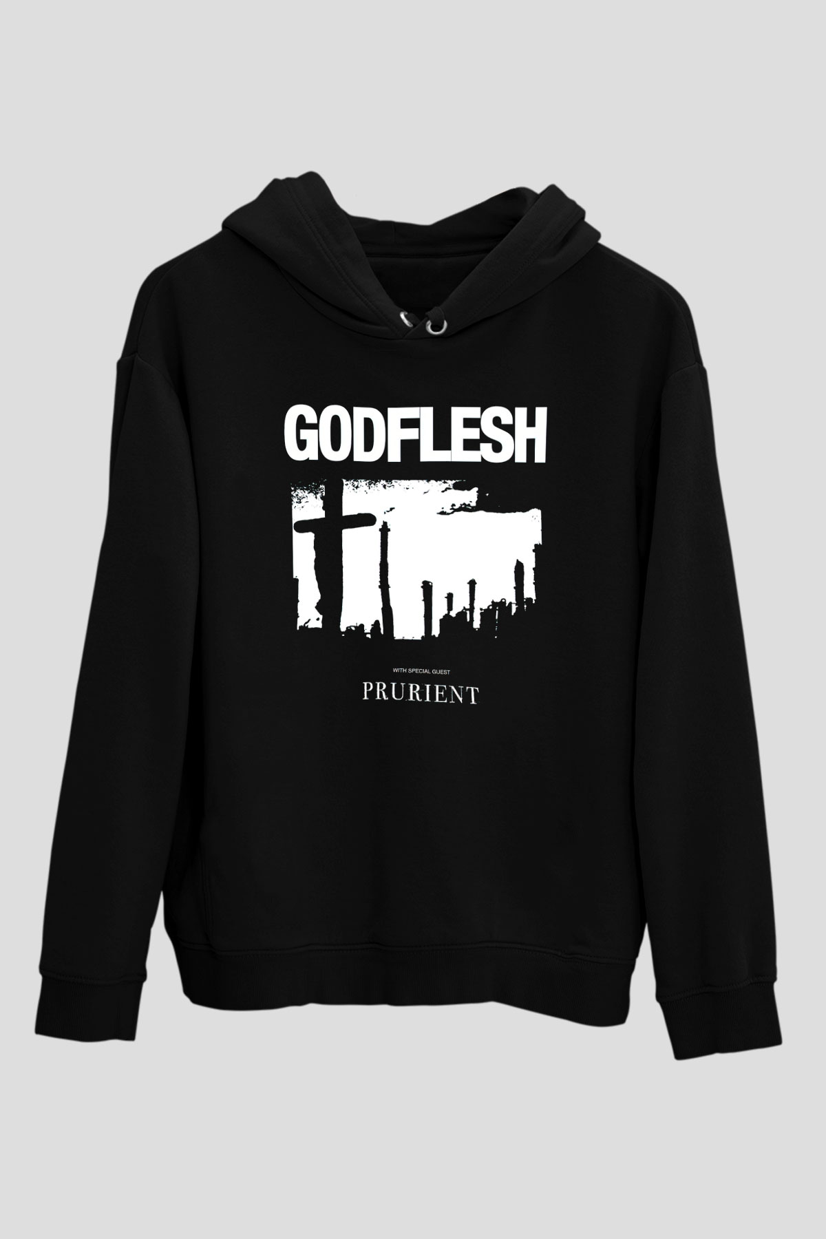 Godflesh Siyah Unisex Hoodie