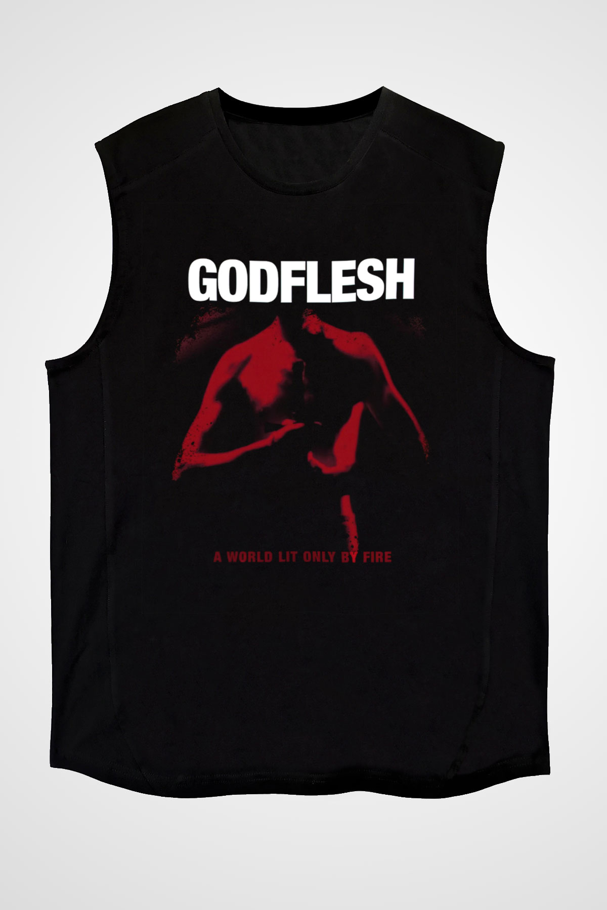 Godflesh Siyah Unisex Kolsuz Tişört