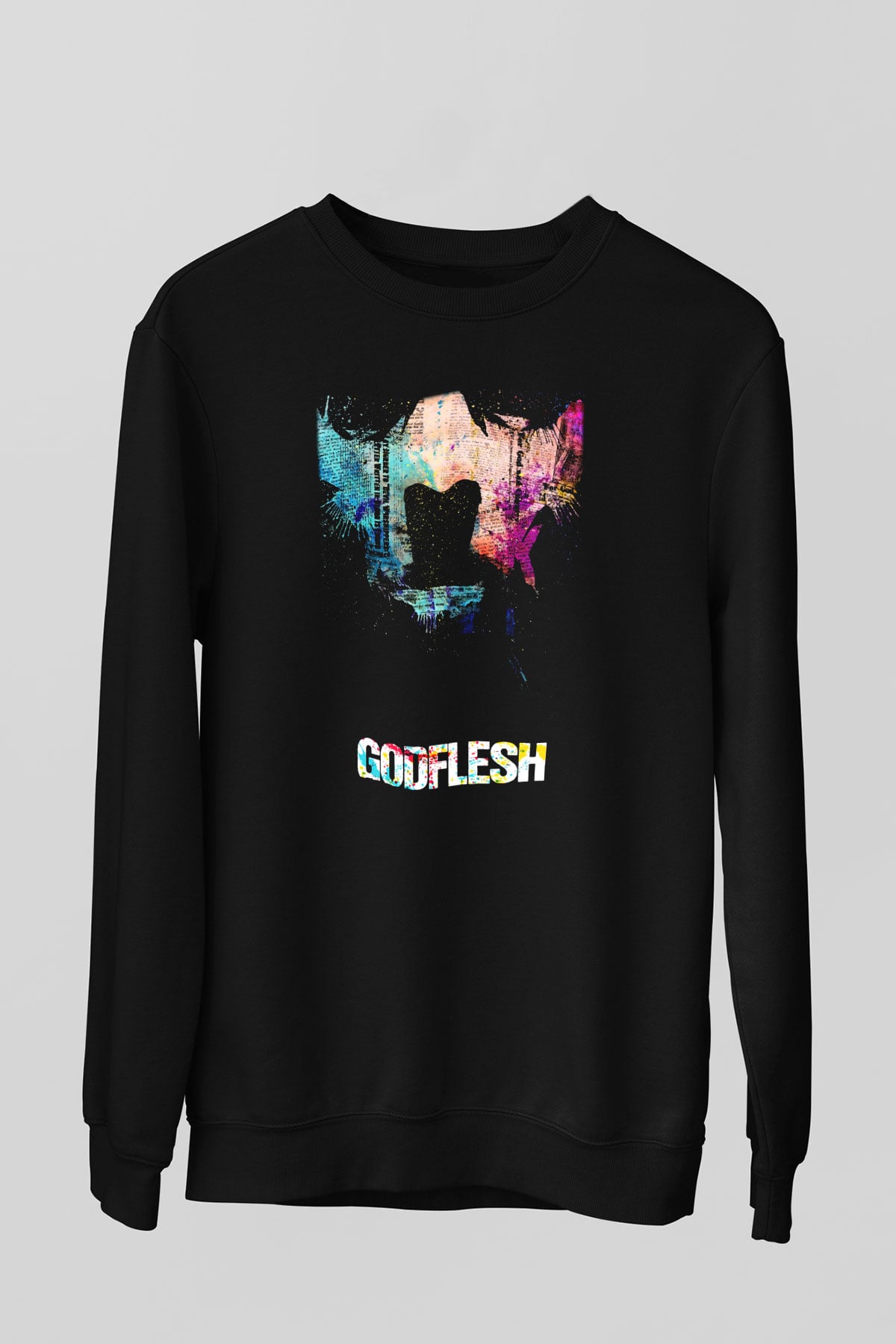 Godflesh Siyah Unisex Sweatshirt