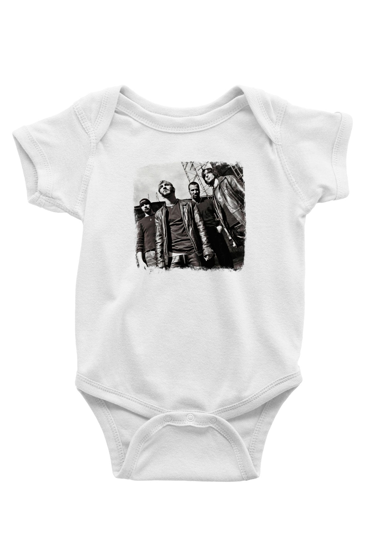 Godsmack Baskılı Unisex Beyaz Bebek Body - Zıbın