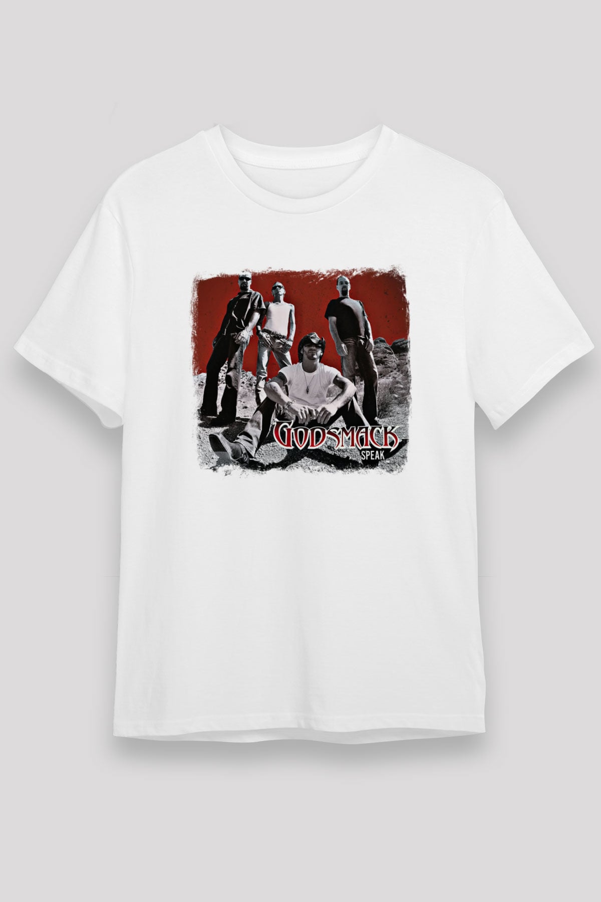 Godsmack Baskılı Unisex Beyaz Tişört