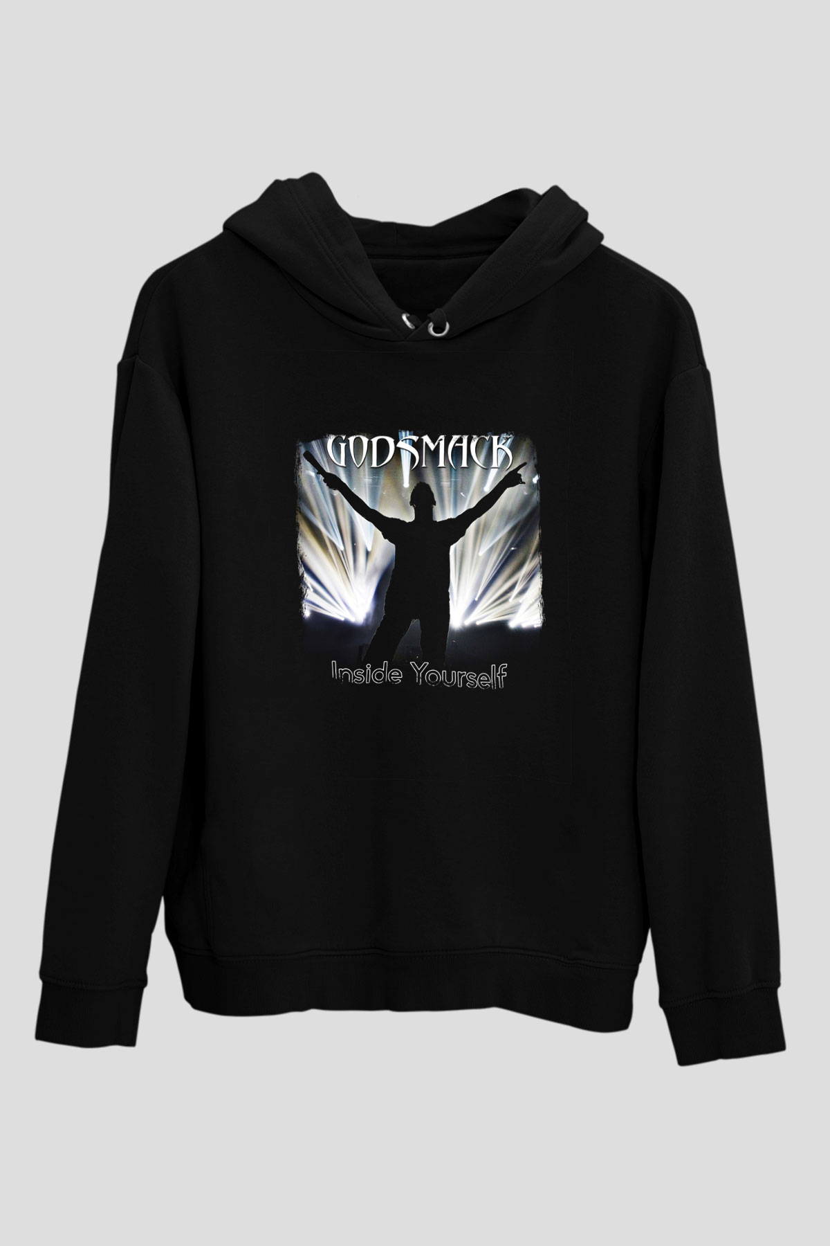 Godsmack Baskılı Unisex Siyah Hoodie
