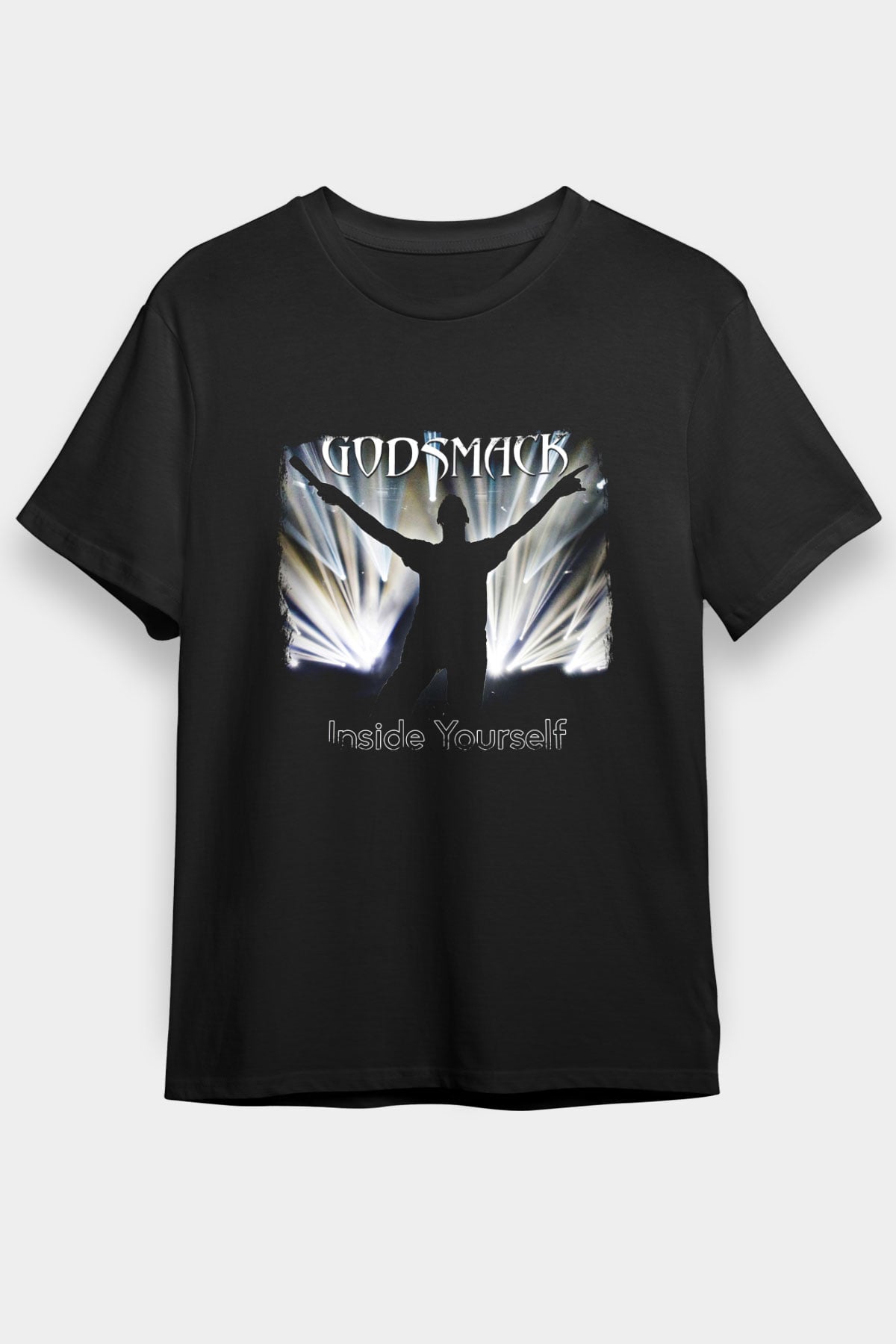 Godsmack Baskılı Unisex Siyah Tişört