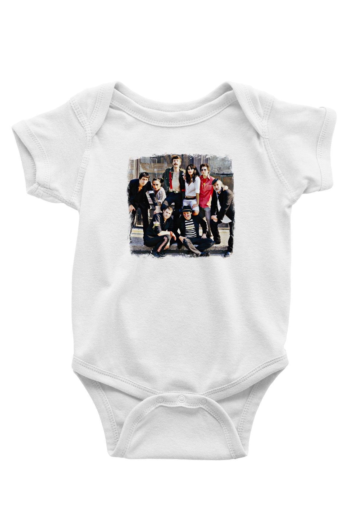 Gogol Bordello Baskılı Unisex Beyaz Bebek Body - Zıbın