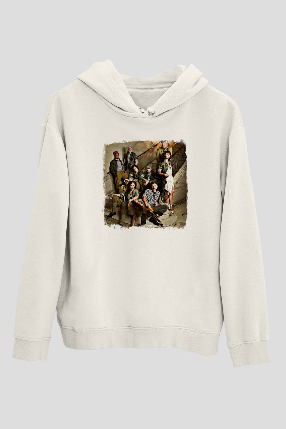 Gogol Bordello Baskılı Unisex Beyaz Hoodie