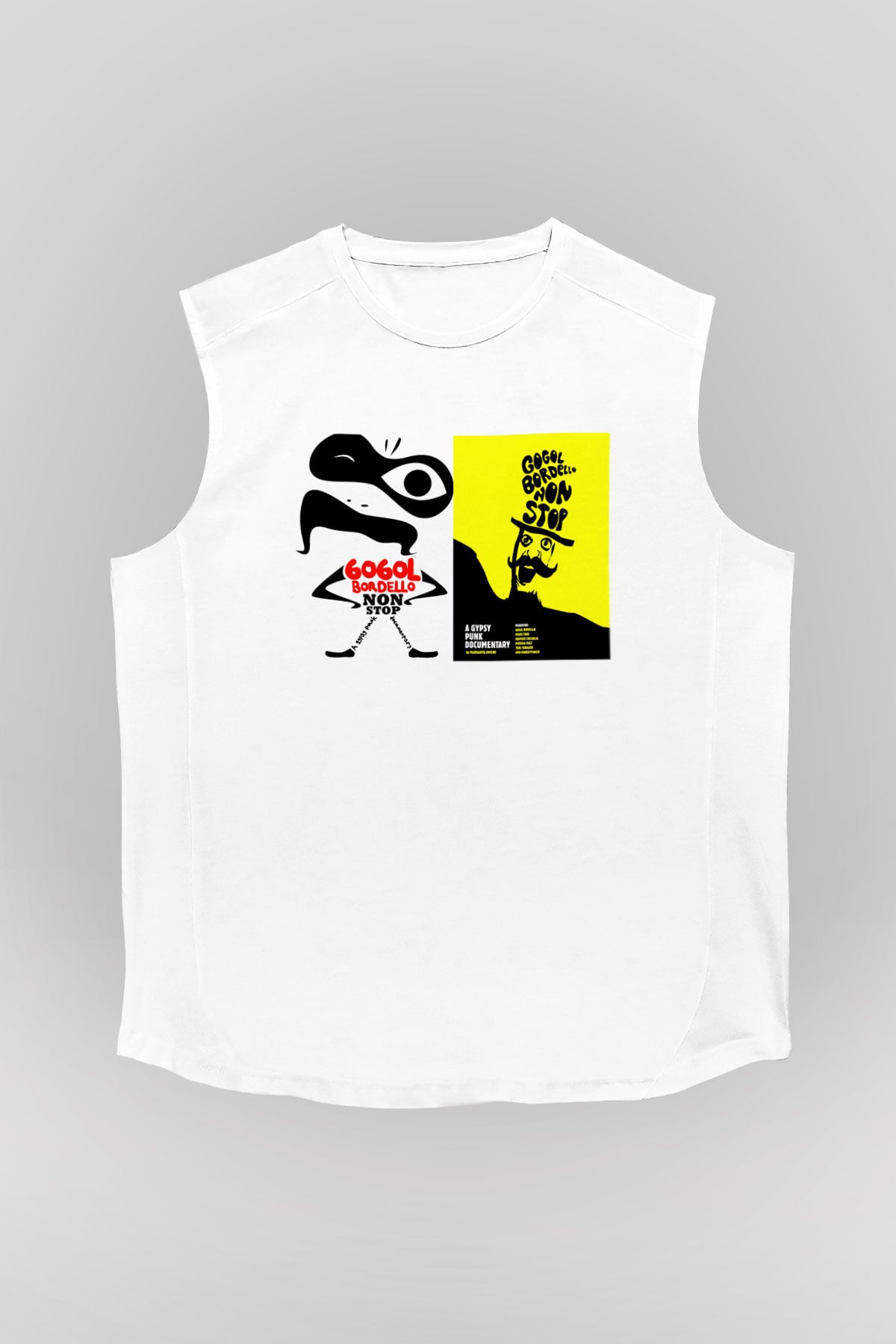 Gogol Bordello Beyaz Unisex Kolsuz Tişört