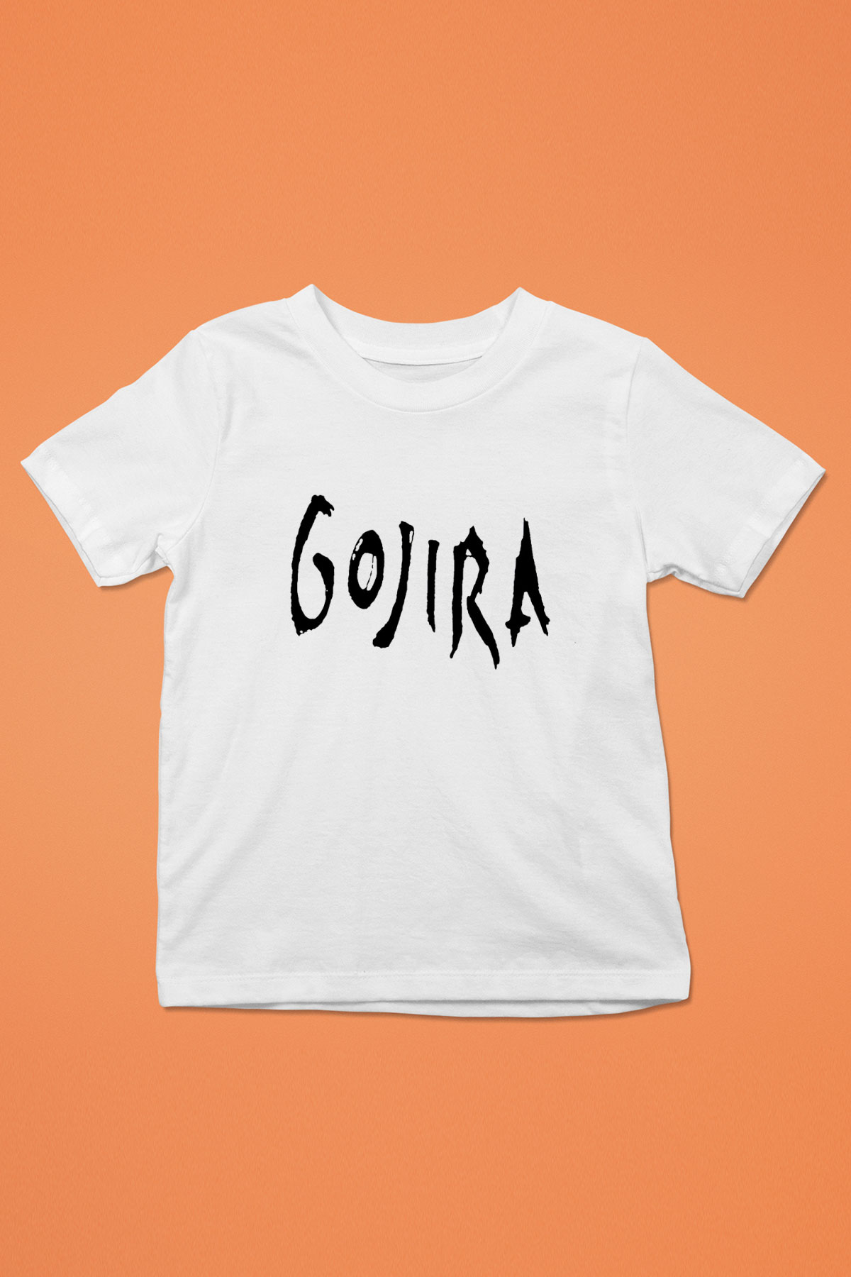 Gojira Baskılı Beyaz Unisex Çocuk Tişört
