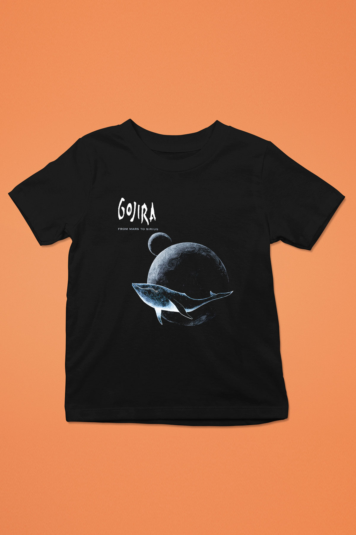 Gojira Baskılı Siyah Unisex Çocuk Tişört
