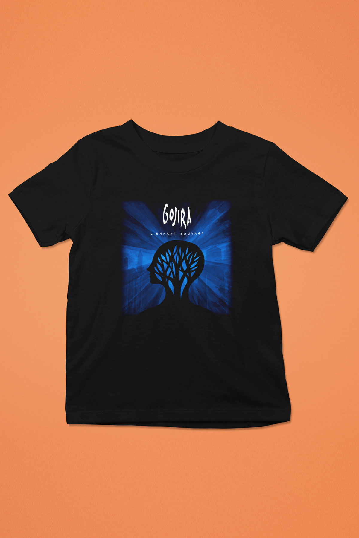 Gojira Baskılı Siyah Unisex Çocuk Tişört
