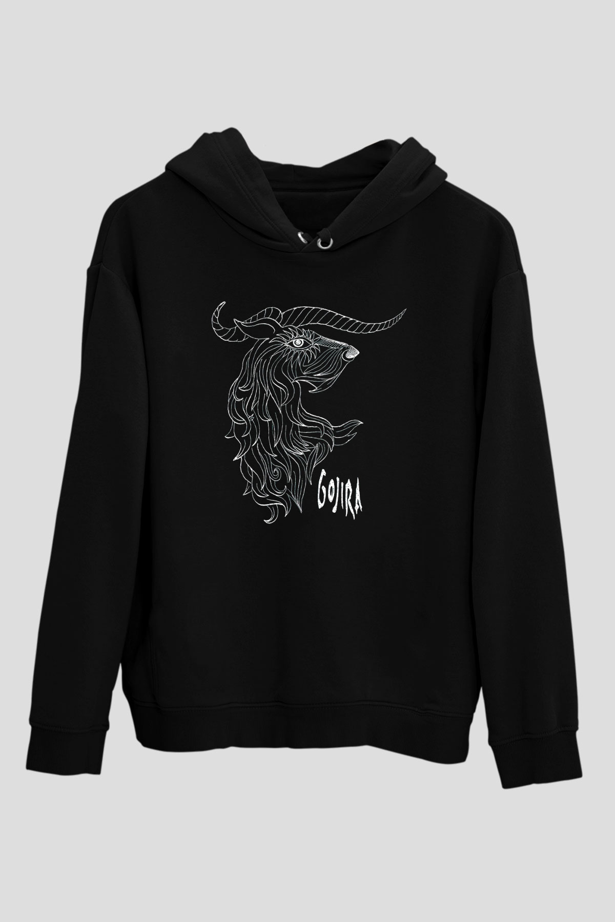 Gojira Siyah Unisex Hoodie