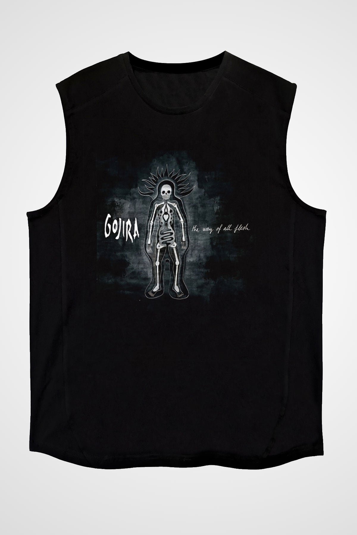 Gojira Siyah Unisex Kolsuz Tişört