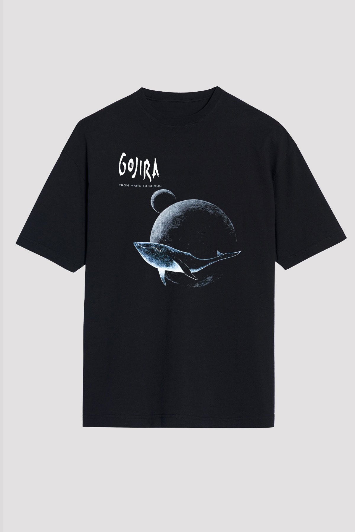 Gojira Siyah Unisex Oversize Tişört T-Shirt