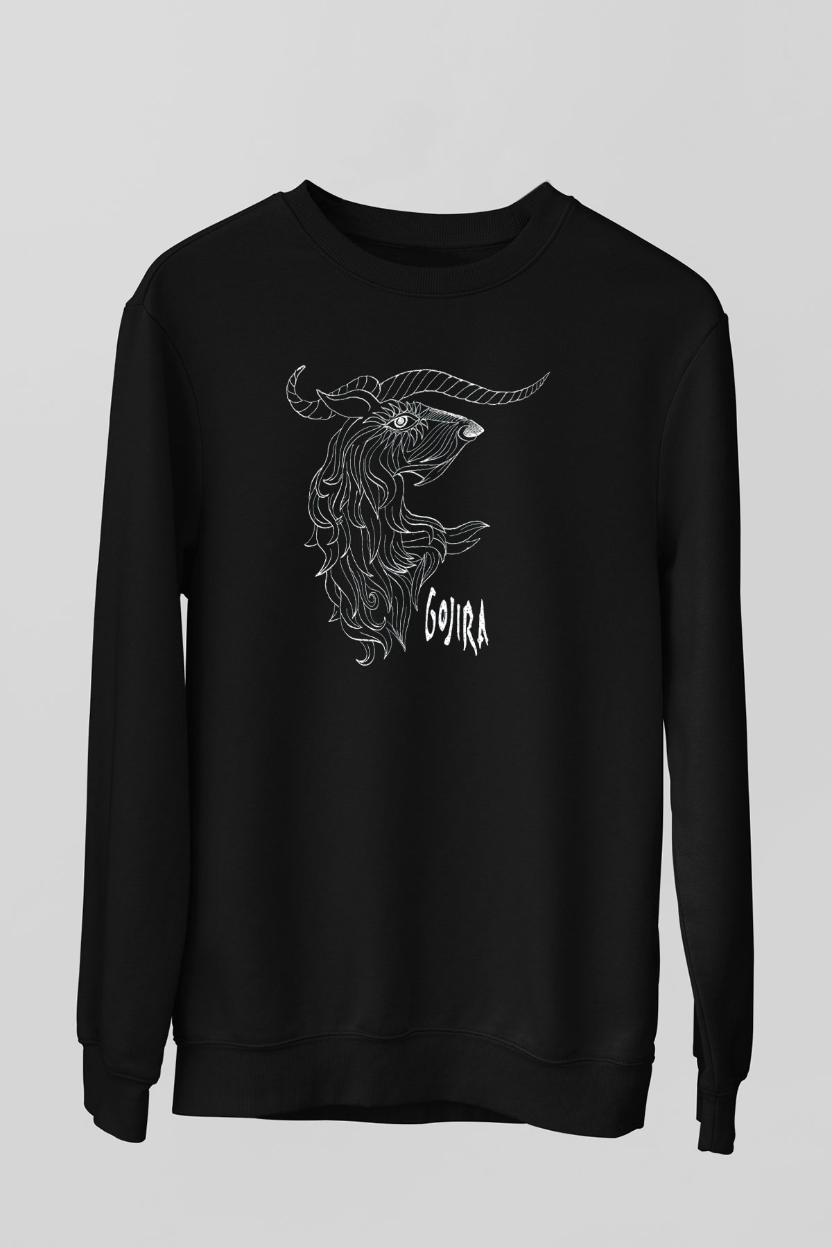 Gojira Siyah Unisex Sweatshirt