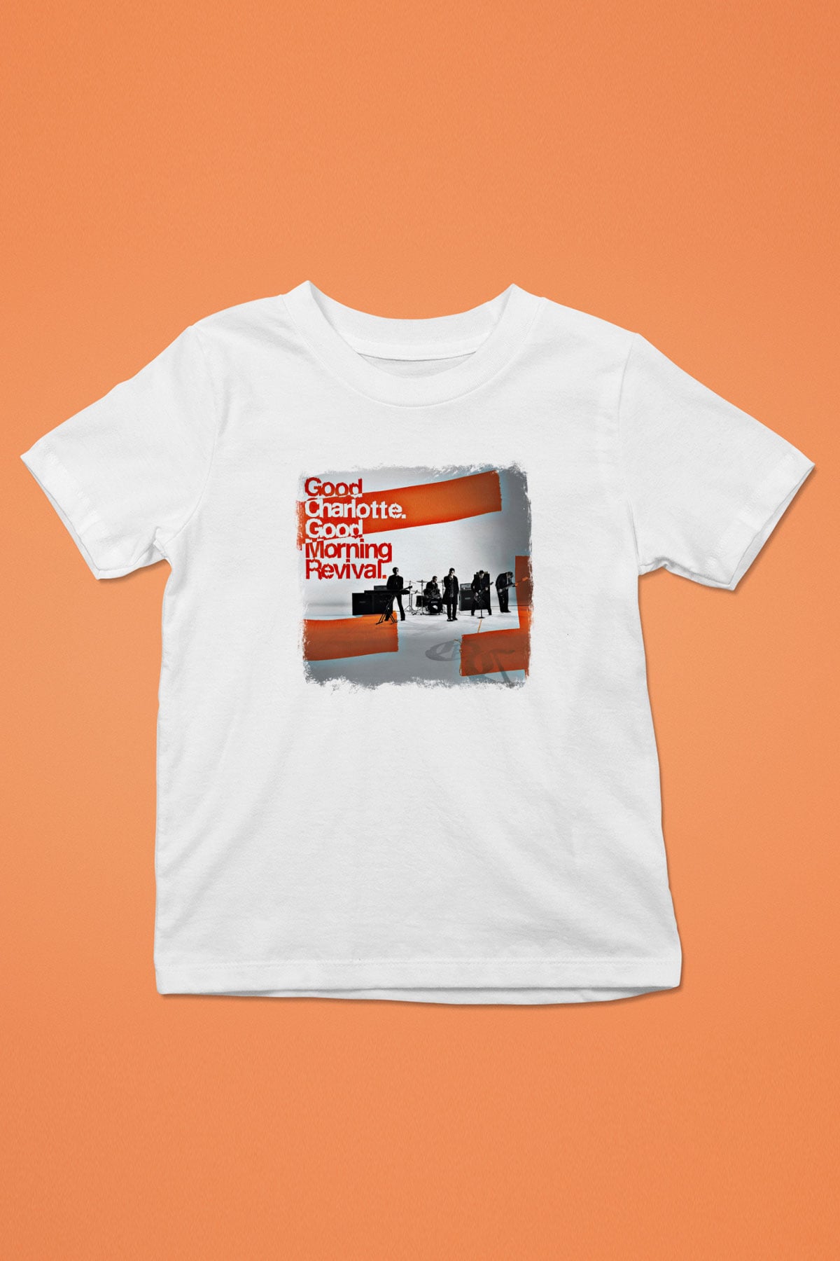Good Charlotte Baskılı Unisex Beyaz Çocuk Tişört