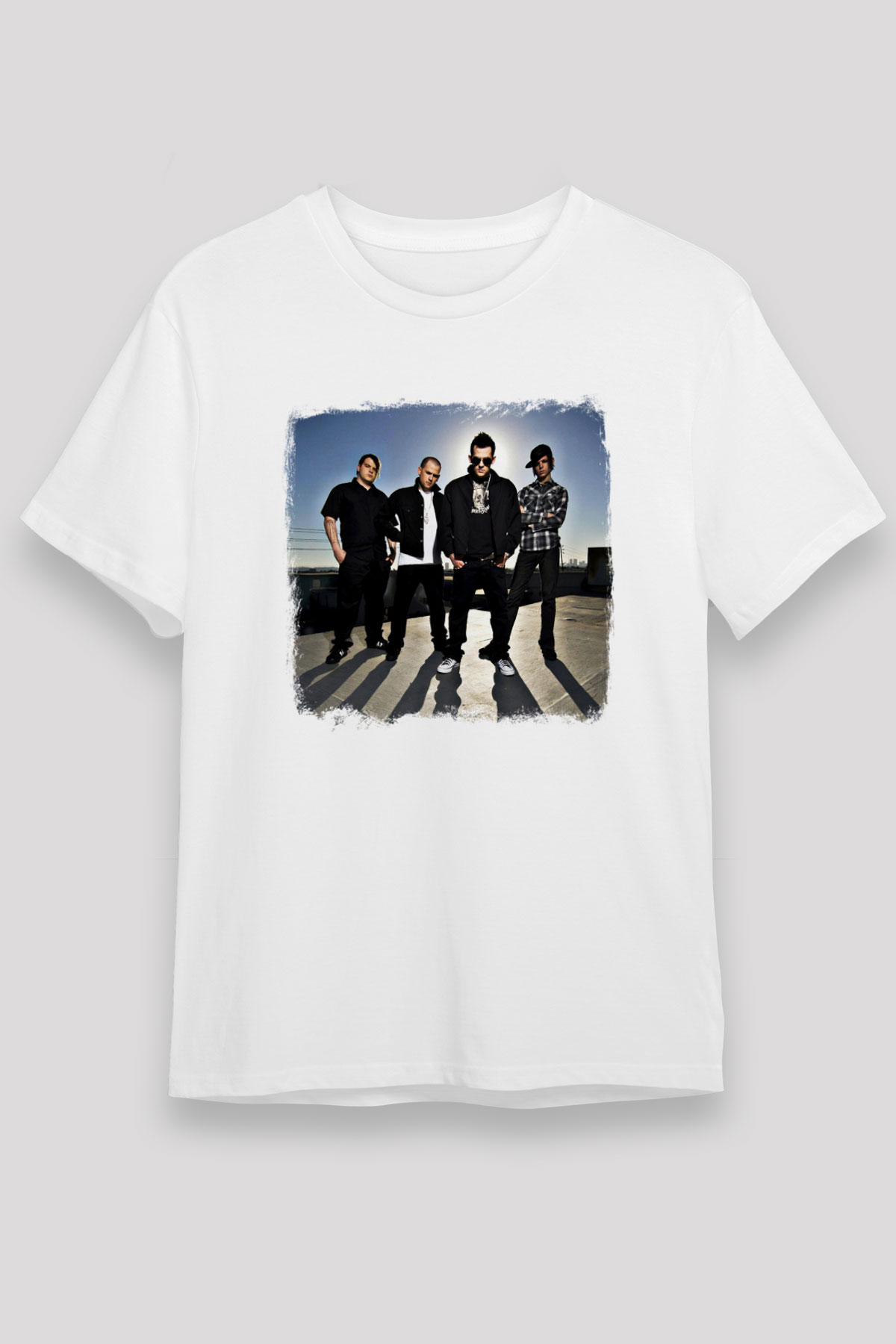 Good Charlotte Baskılı Unisex Beyaz Tişört