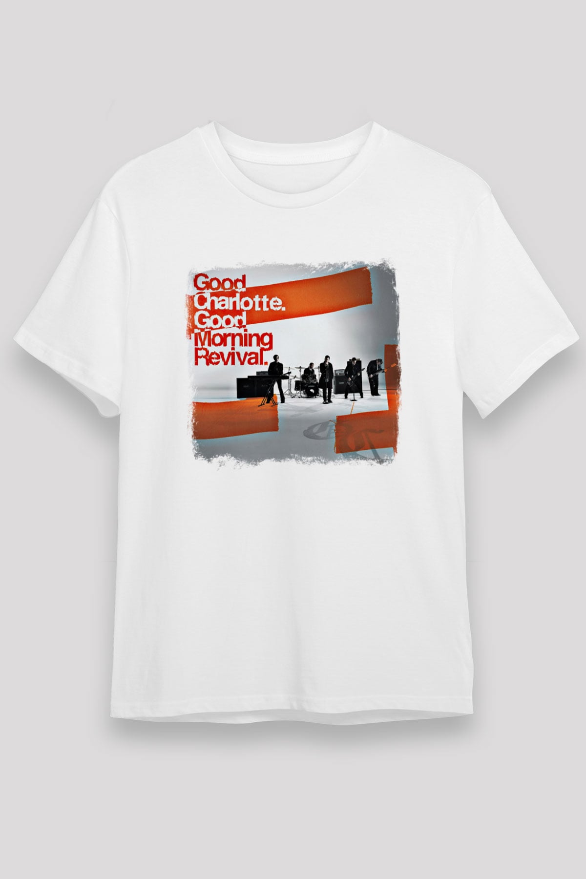 Good Charlotte Baskılı Unisex Beyaz Tişört