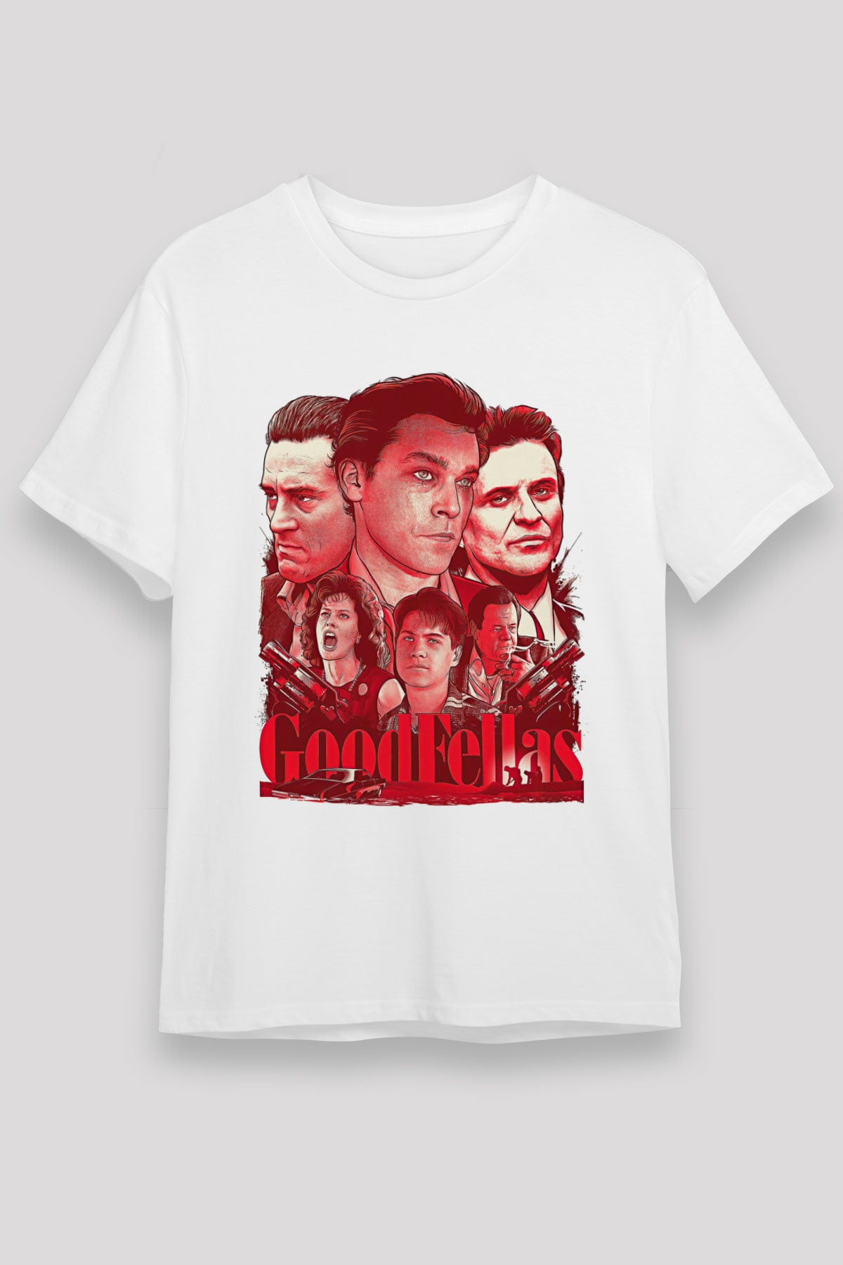 Goodfellas Unisex Baskılı Beyaz Tişört - Tshirt