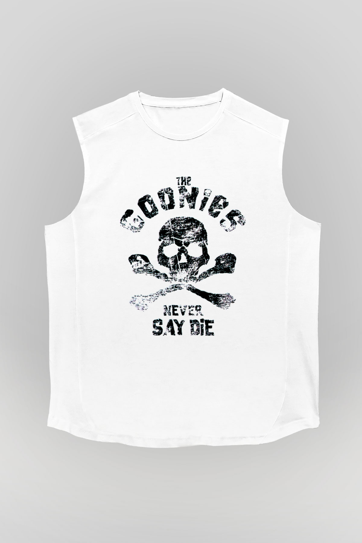 Goonies Beyaz Unisex  Kolsuz Tişört