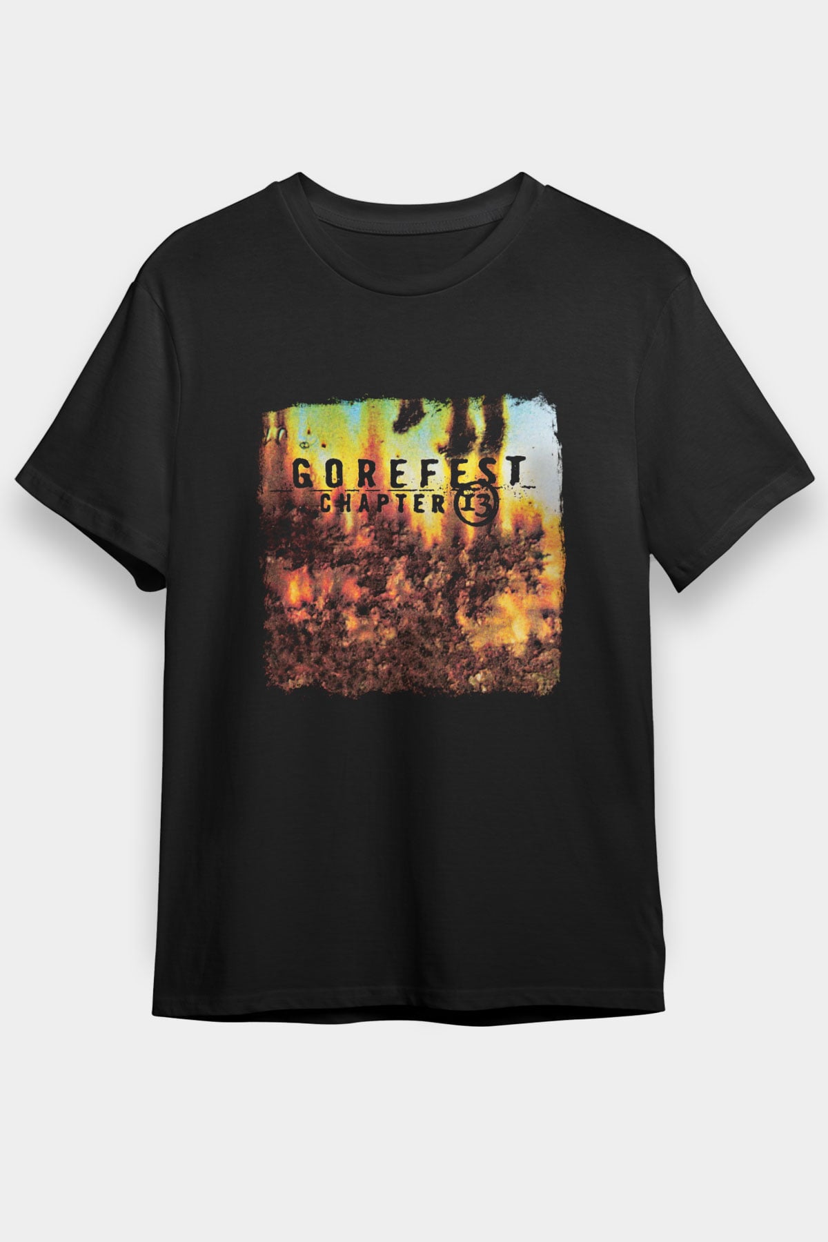 Gorefest Baskılı Unisex Siyah Tişört