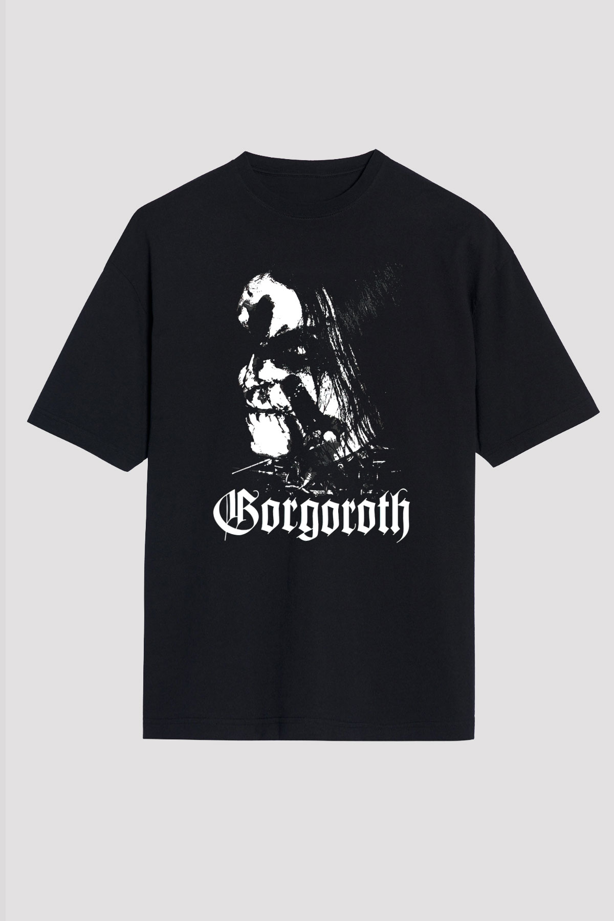 Gorgoroth Siyah Unisex Oversize Tişört T-Shirt