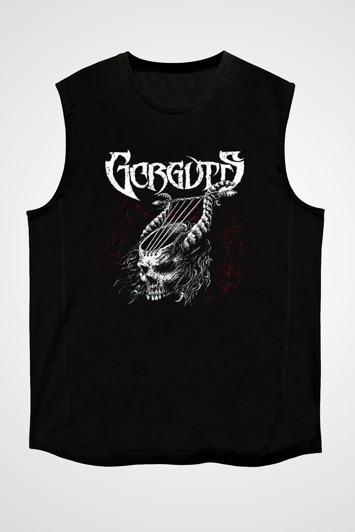Gorguts Siyah Unisex Kolsuz Tişört