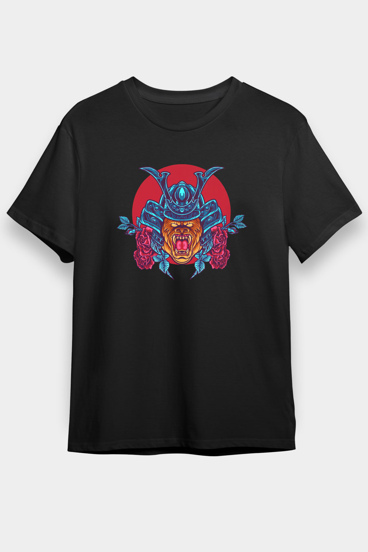 Goril Siyah Unisex Tişört T-Shirt - TişörtFabrikası